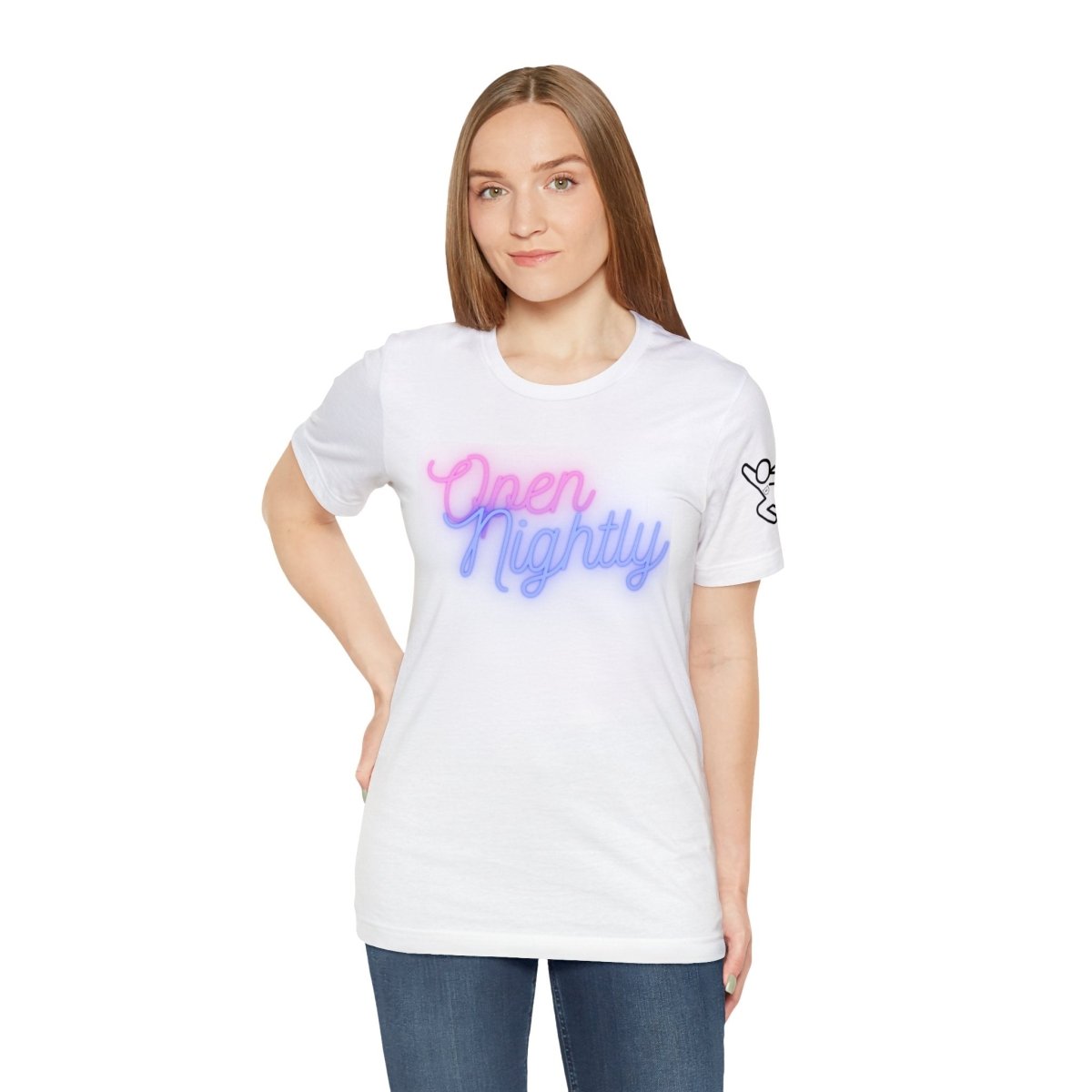 Nightly Glow Neon Graphic Unisex Jersey Short Sleeve Tee - AI Tee Hero
