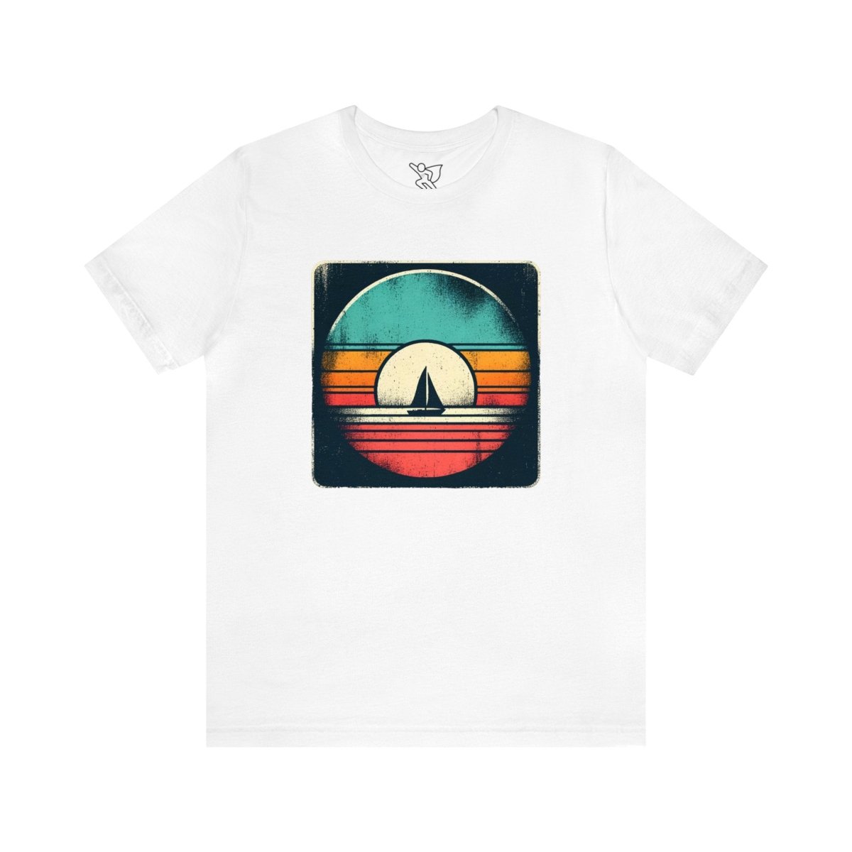 Retro Nautical Twilight - Short Sleeve Tee - AI Tee Hero