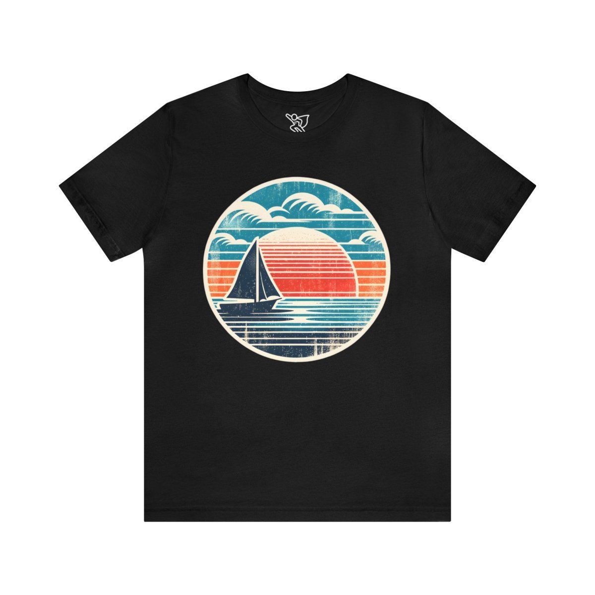 Sail into Sunset Retro Vista - Tee - AI Tee Hero