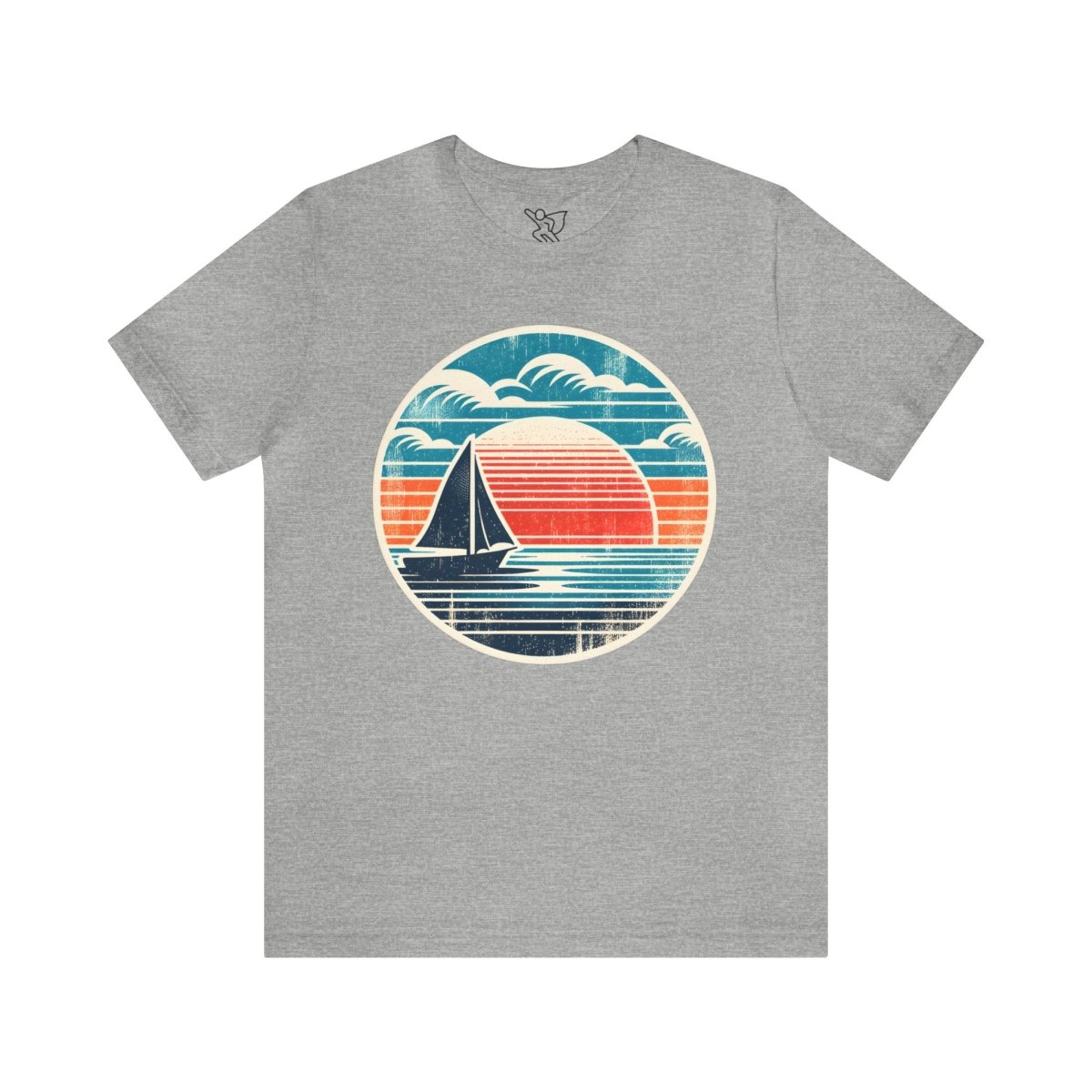 Sail into Sunset Retro Vista - Tee - AI Tee Hero