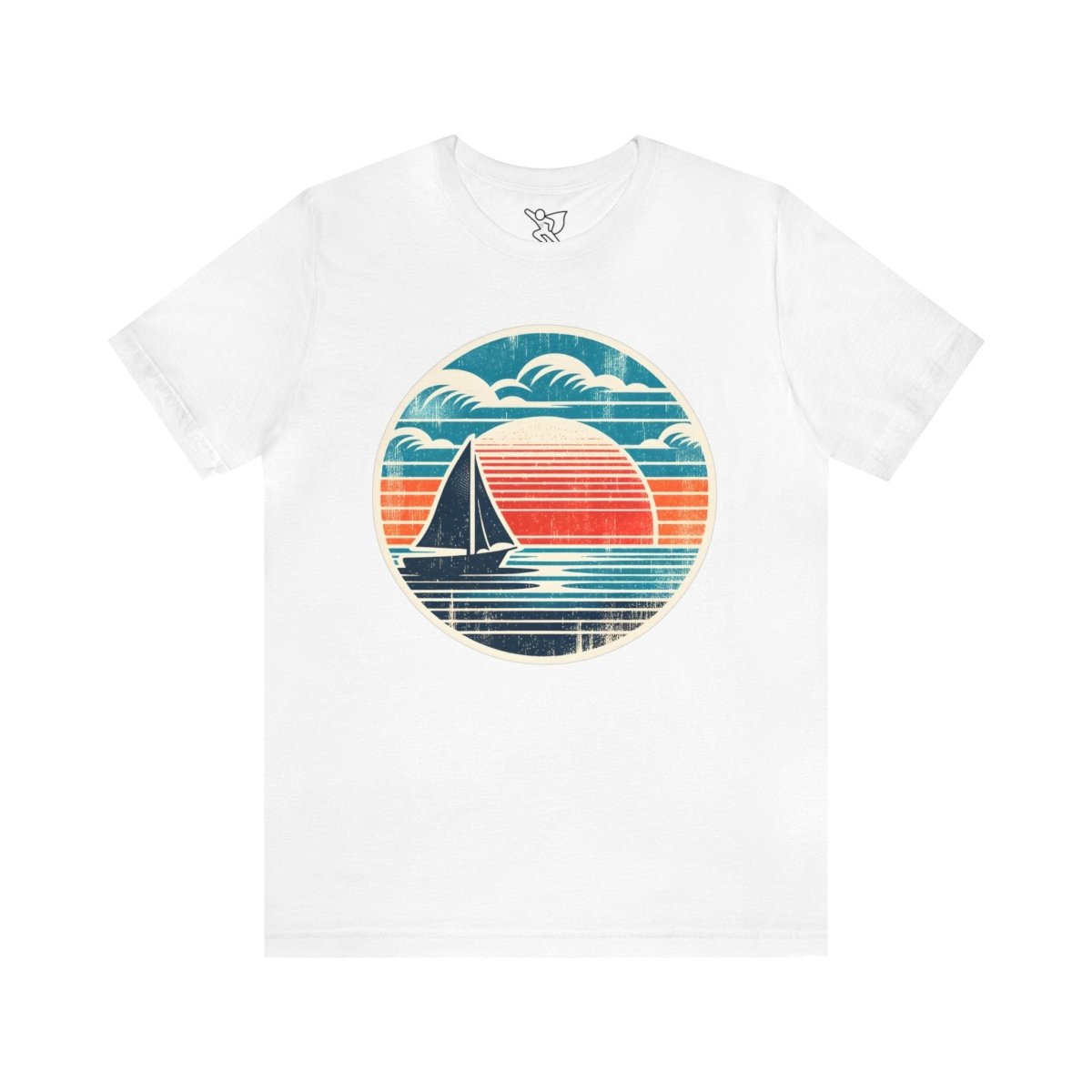 Sail into Sunset Retro Vista - Tee - AI Tee Hero