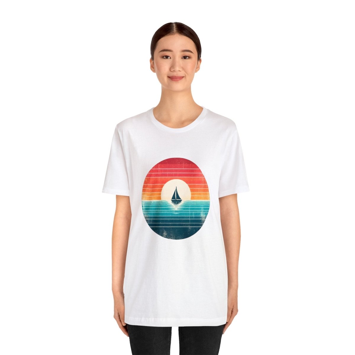 Sailor's Horizon Glow - Short Sleeve Tee - AI Tee Hero