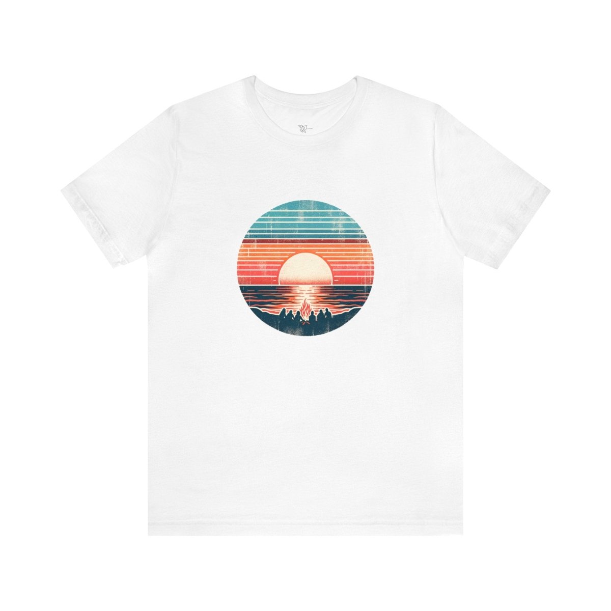 Sunset Serenity Stripes - Tee - AI Tee Hero