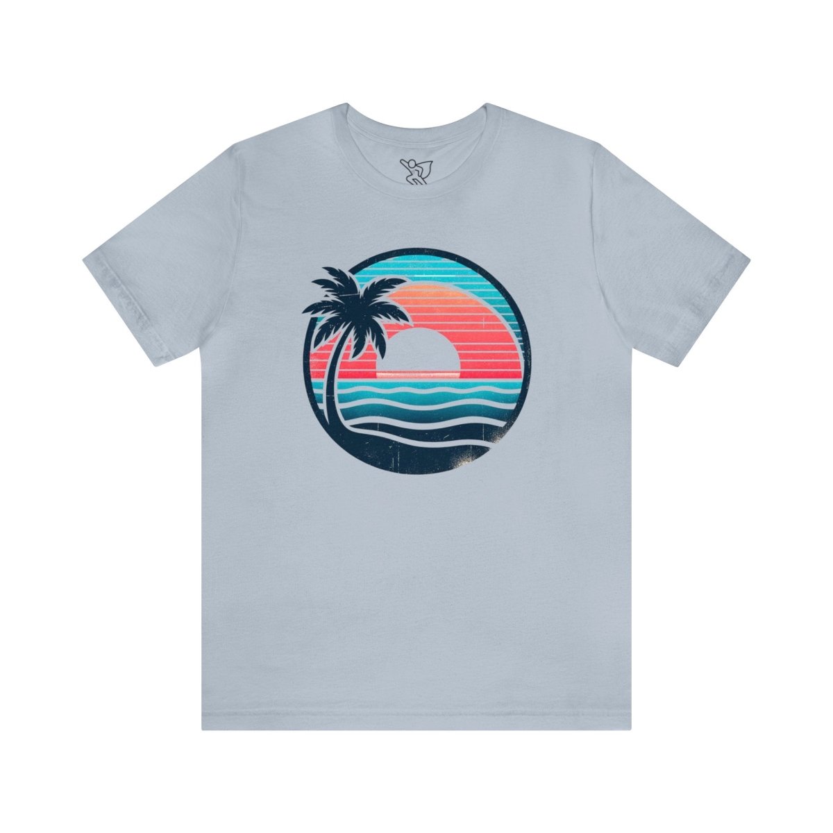 Tropical Sunset Serenity - Short Sleeve Tee - AI Tee Hero