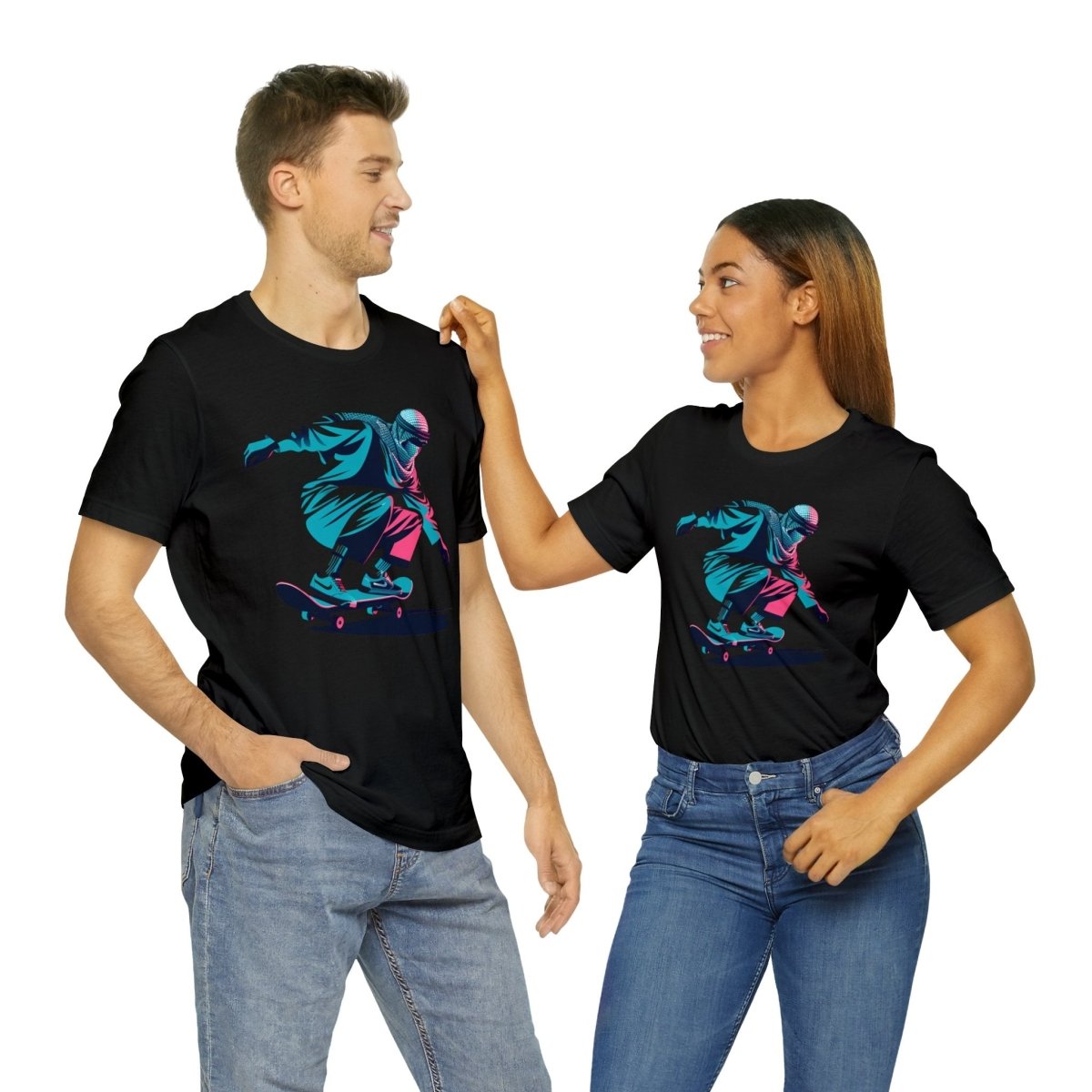 Urban Glide Dynamism - Short Sleeve Tee - AI Tee Hero