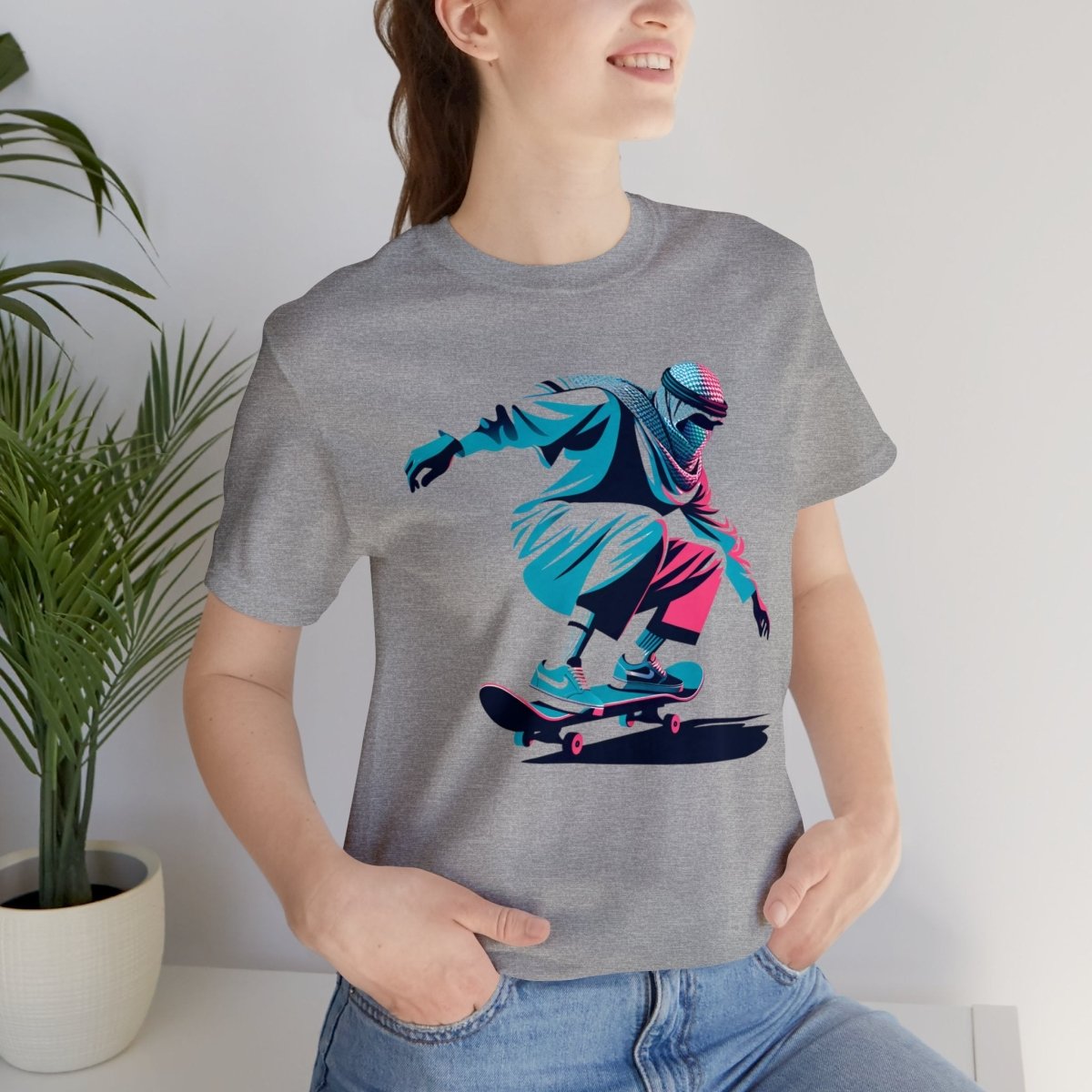 Urban Glide Dynamism - Short Sleeve Tee - AI Tee Hero