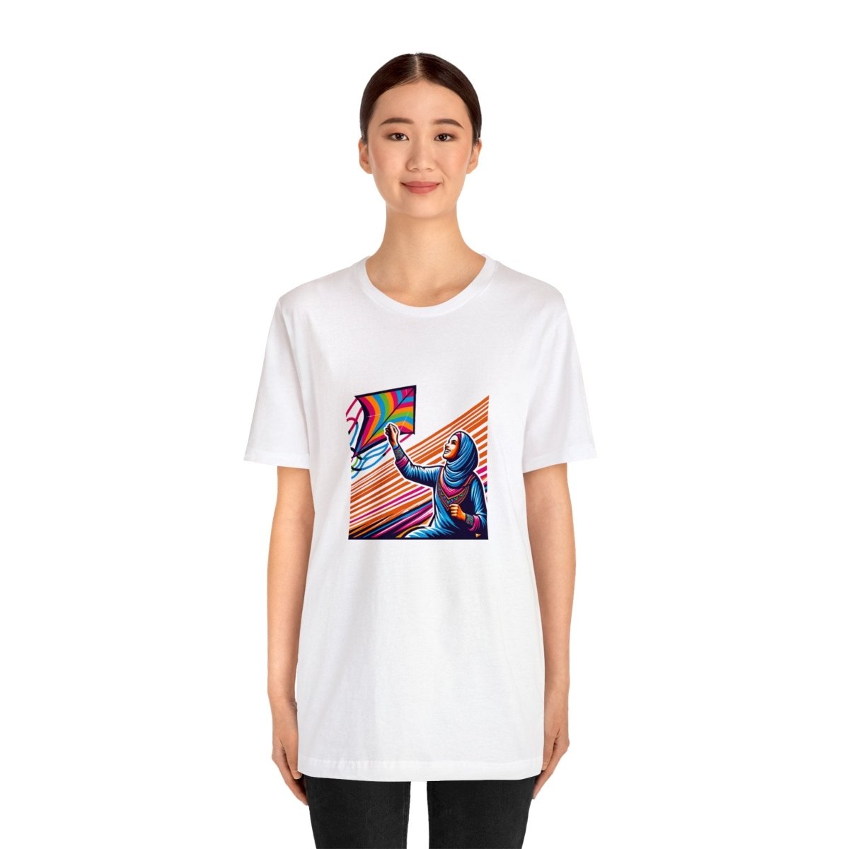 Vibrant Zephyr Bliss - Short Sleeve Tee - AI Tee Hero