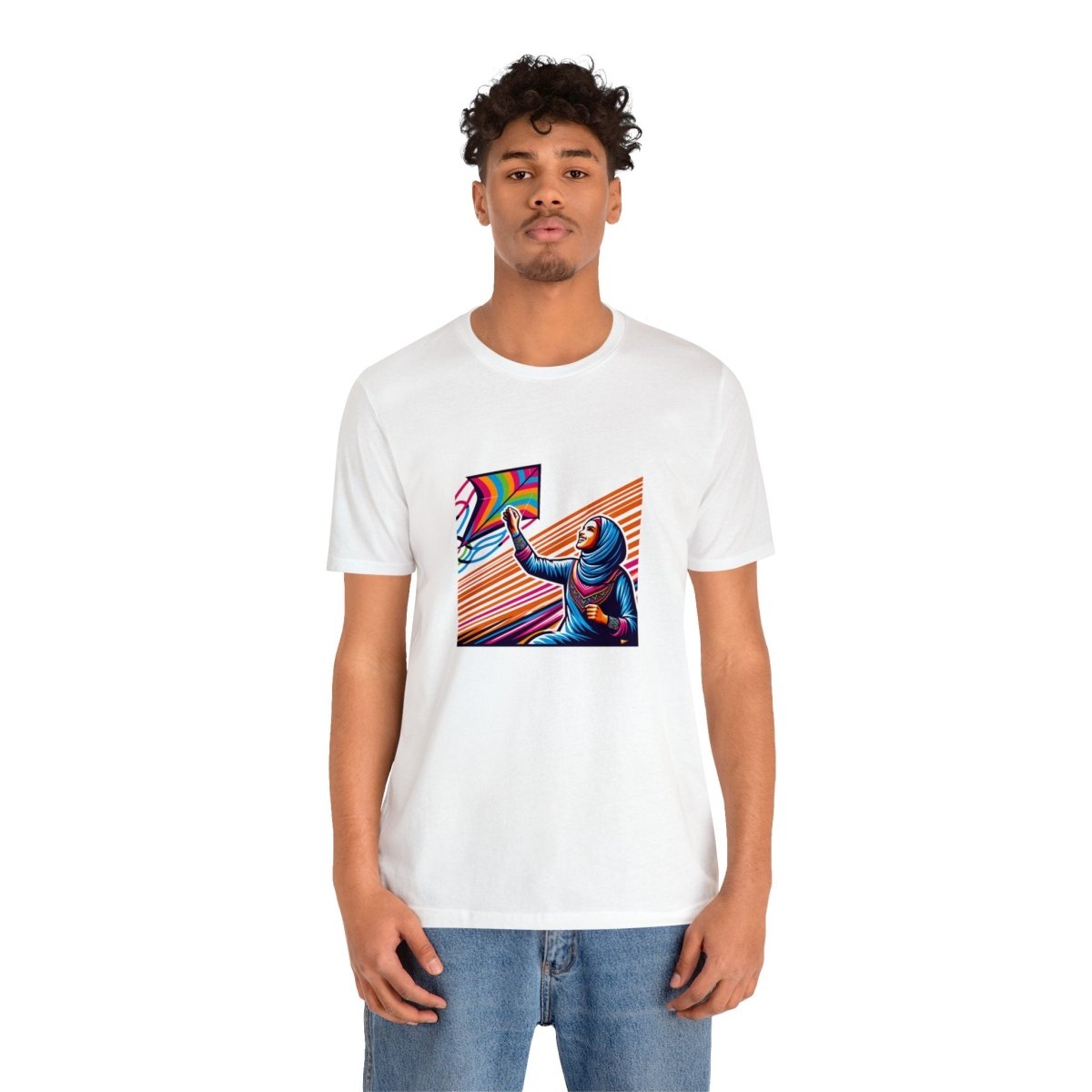 Vibrant Zephyr Bliss - Short Sleeve Tee - AI Tee Hero