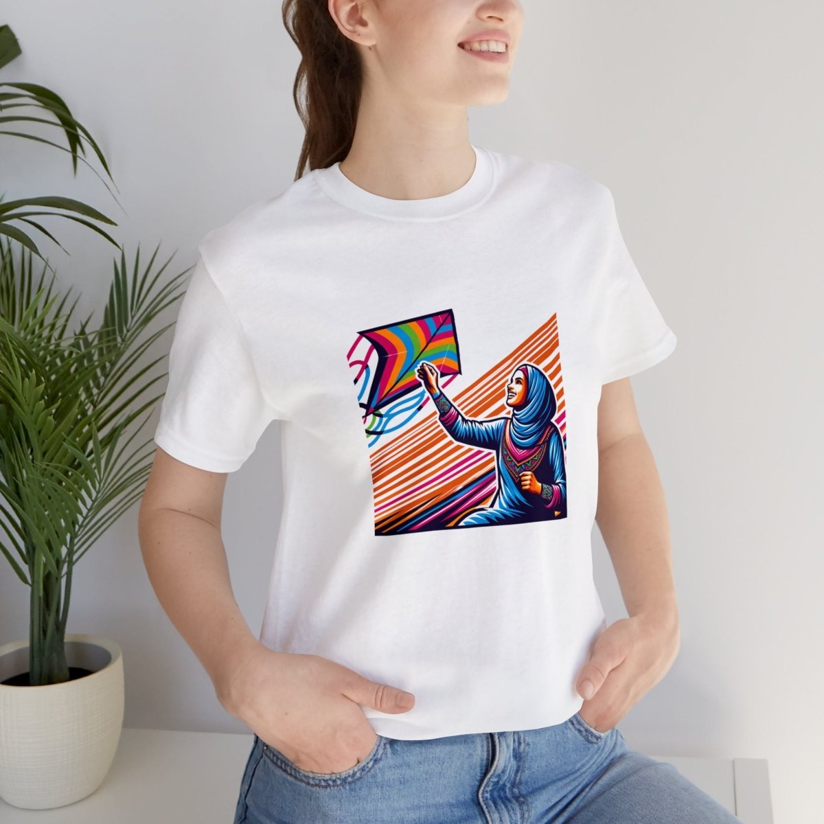Vibrant Zephyr Bliss - Short Sleeve Tee - AI Tee Hero