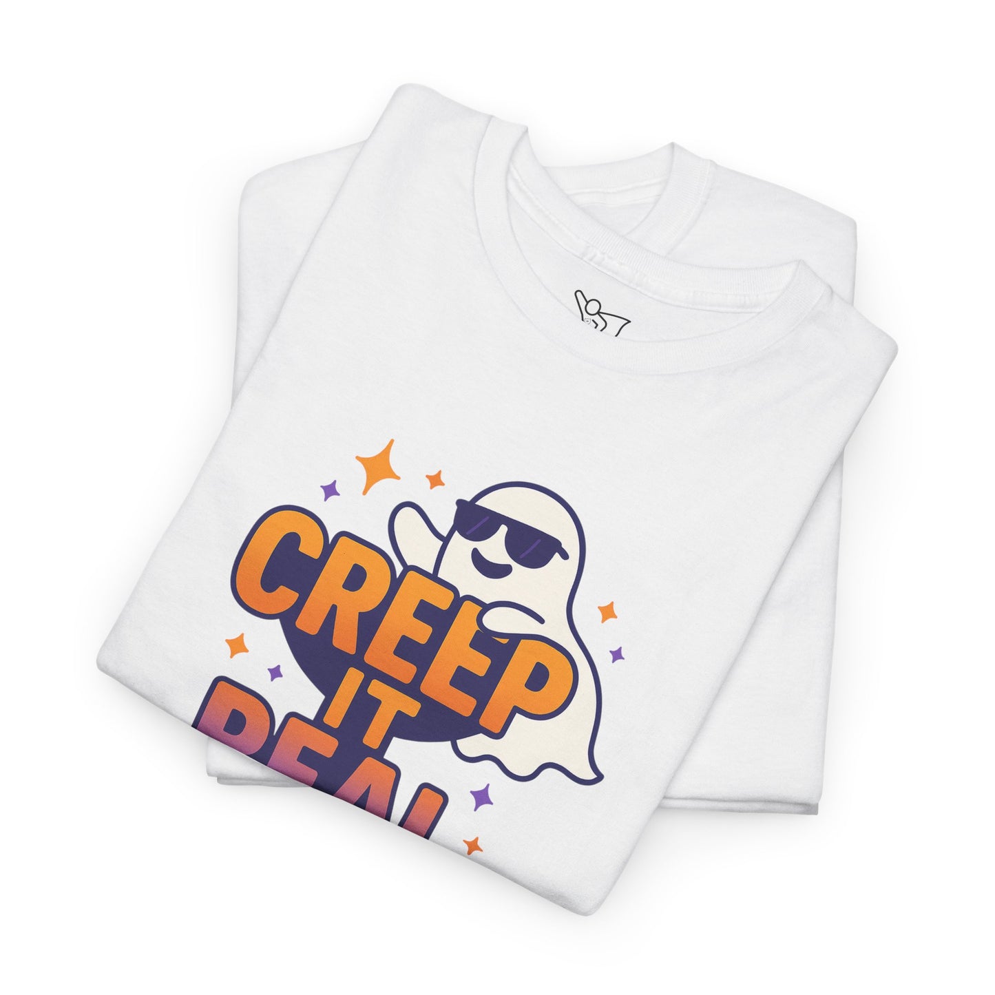 "Creep It Real" Halloween Humor Unisex Graphic Shirt, Ghost Lover Gift, Spooky Season Apparel, Funny Halloween T-Shirt