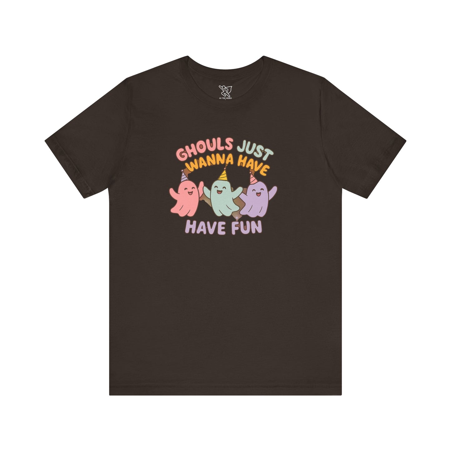 "Ghouls Just Wanna Have Fun" T-Shirt for Halloween, Unisex Graphic Shirt, Cute Ghosts Tee, Casual Wear, Gift for Friends