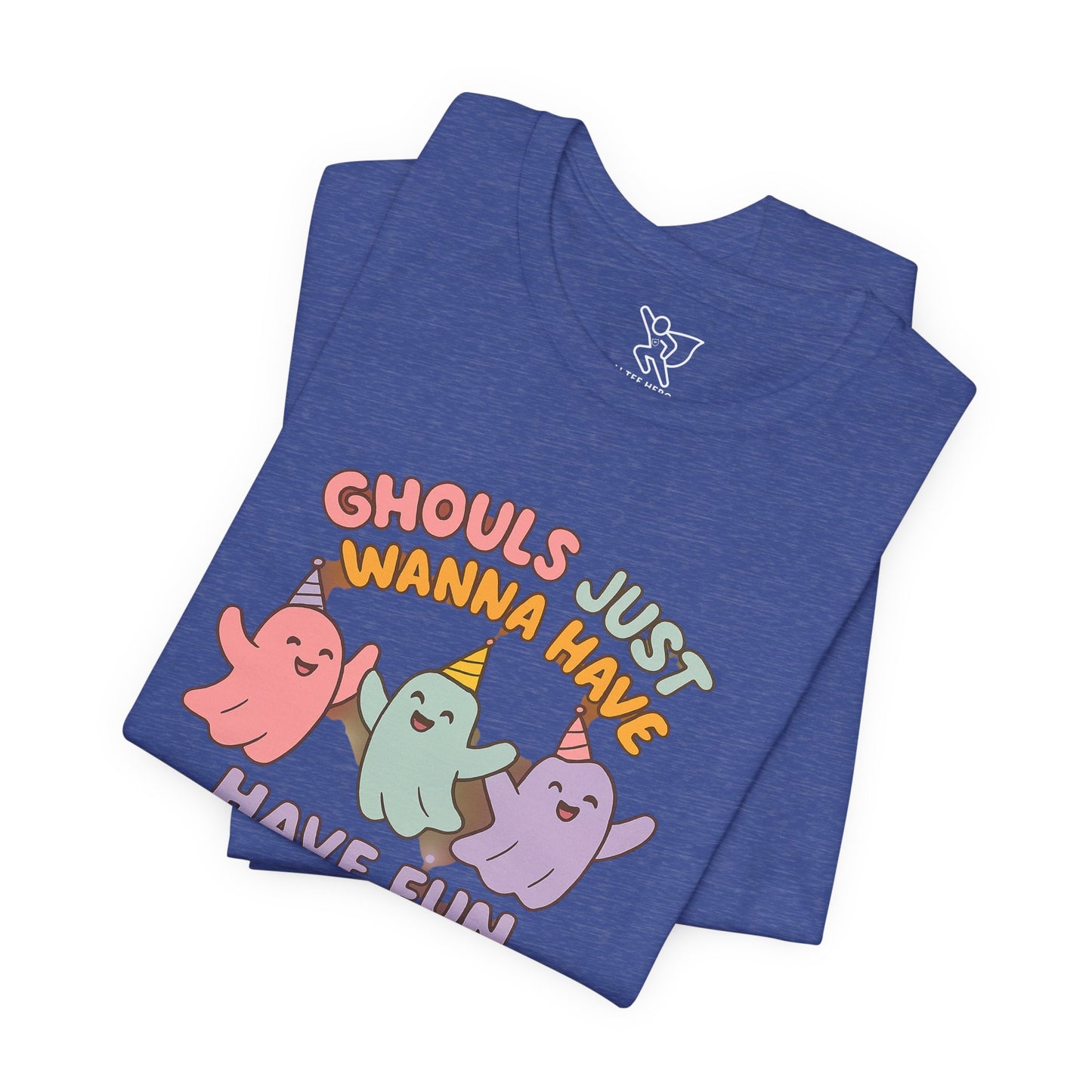 "Ghouls Just Wanna Have Fun" T-Shirt for Halloween, Unisex Graphic Shirt, Cute Ghosts Tee, Casual Wear, Gift for Friends