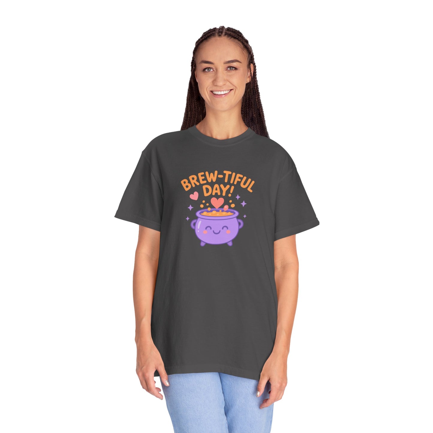 Brew-tiful Day T-Shirt, Cute Coffee Tee, Unisex Gift, Fun Humor Shirt, Coffee Lover Apparel, Casual Everyday Wear