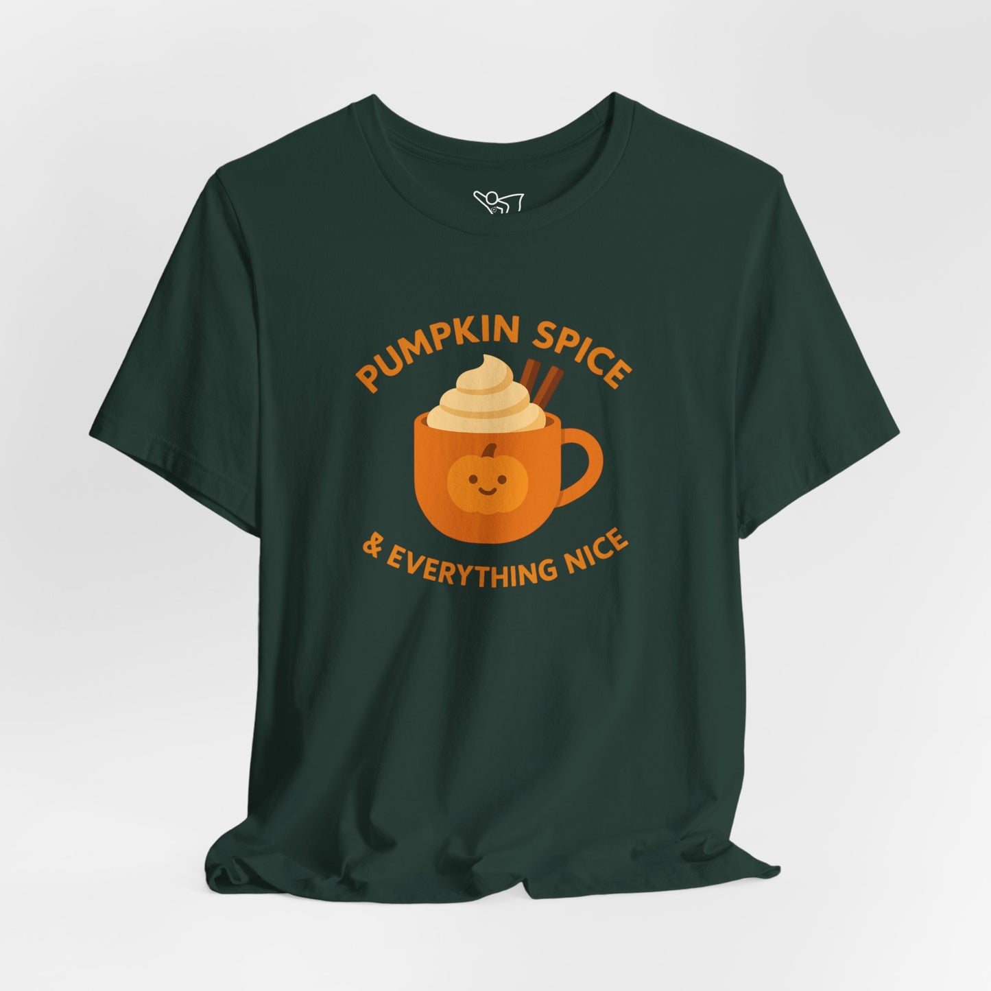 "Pumpkin Spice & Everything Nice" Fall T-Shirt, Autumn Fashion, Cozy Casual Wear, Pumpkin Lovers Gift, Seasonal Apparel