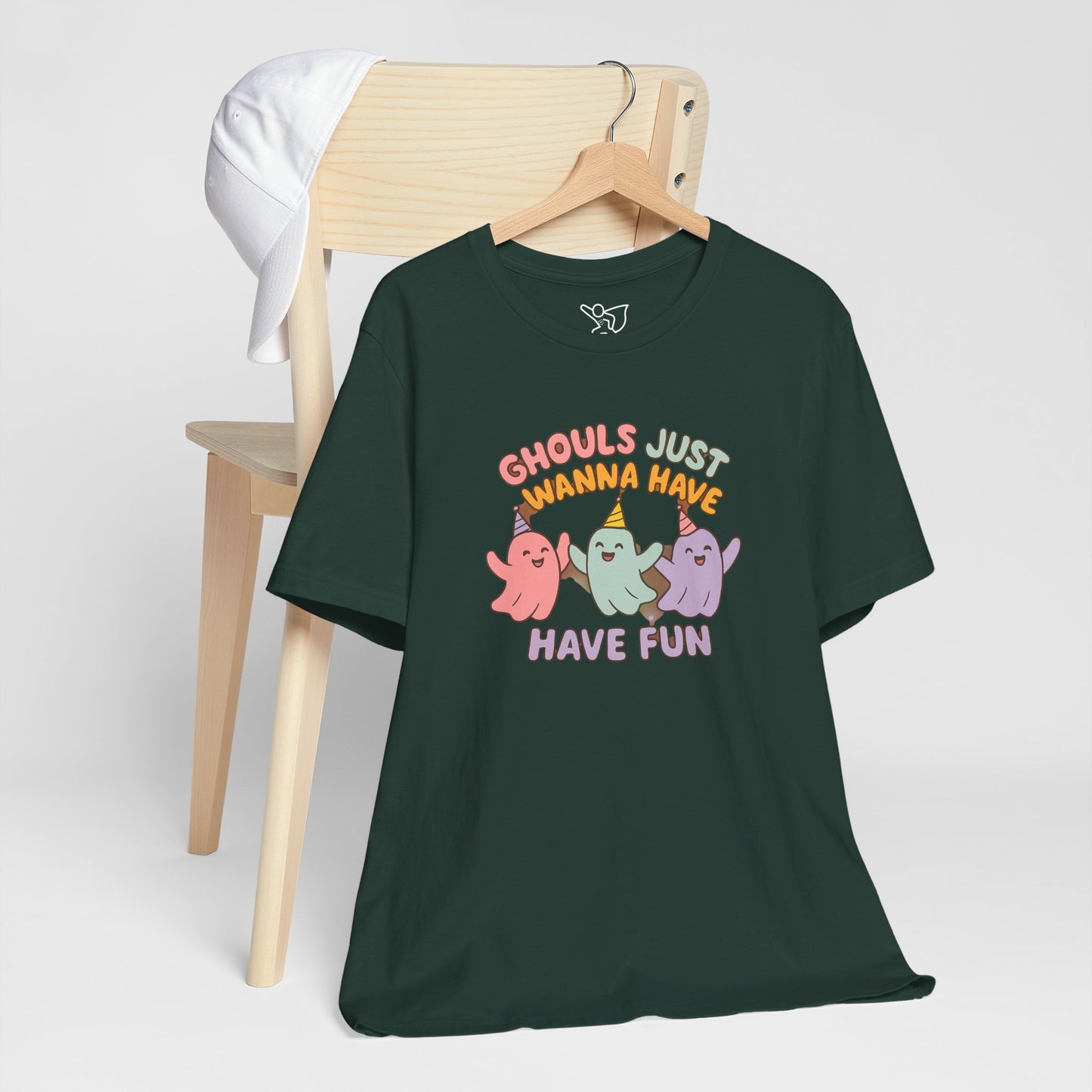 "Ghouls Just Wanna Have Fun" T-Shirt for Halloween, Unisex Graphic Shirt, Cute Ghosts Tee, Casual Wear, Gift for Friends