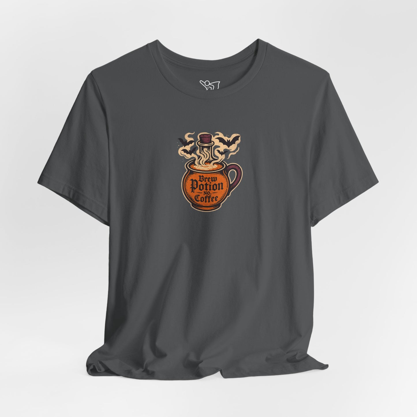 "Coffee Potion" Unisex Tee, Casual Wear, Gift for Coffee Lovers, Magical T-Shirt, Witchy Apparel, Coffee Enthusiast Presents