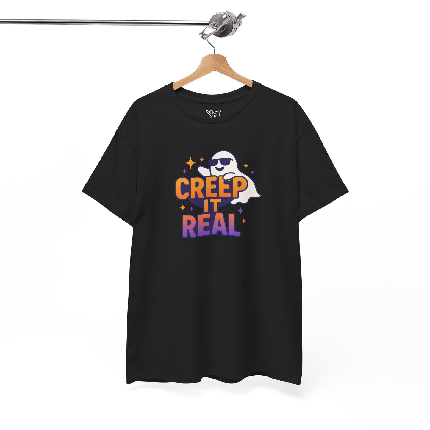 "Creep It Real" Halloween Humor Unisex Graphic Shirt, Ghost Lover Gift, Spooky Season Apparel, Funny Halloween T-Shirt