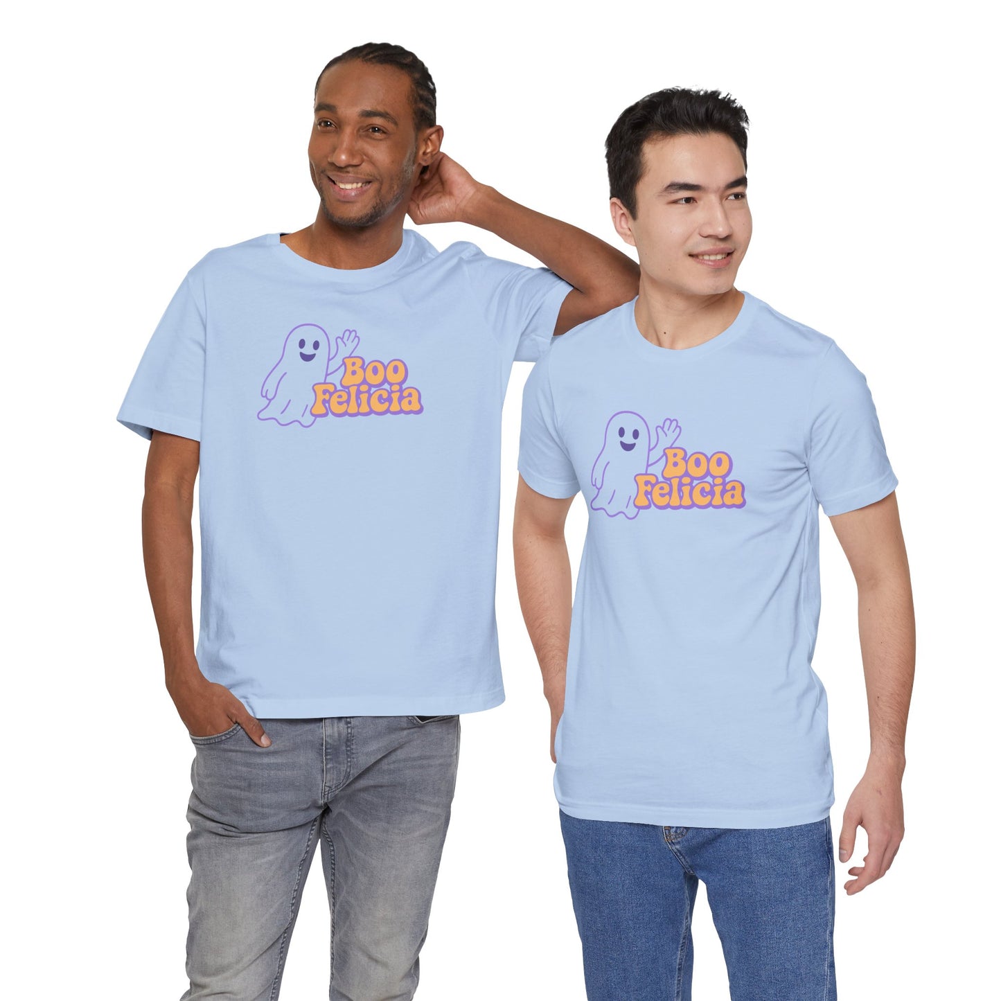 "Boo Felicia Ghost" Unisex Halloween T-Shirt, Spooky Apparel, Fun Gift, Casual Wear, Holiday Shirt