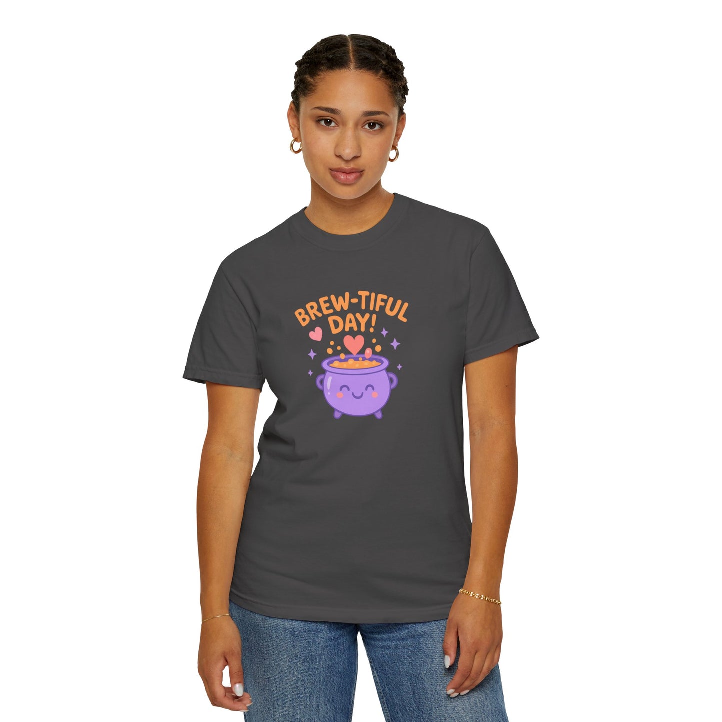 Brew-tiful Day T-Shirt, Cute Coffee Tee, Unisex Gift, Fun Humor Shirt, Coffee Lover Apparel, Casual Everyday Wear