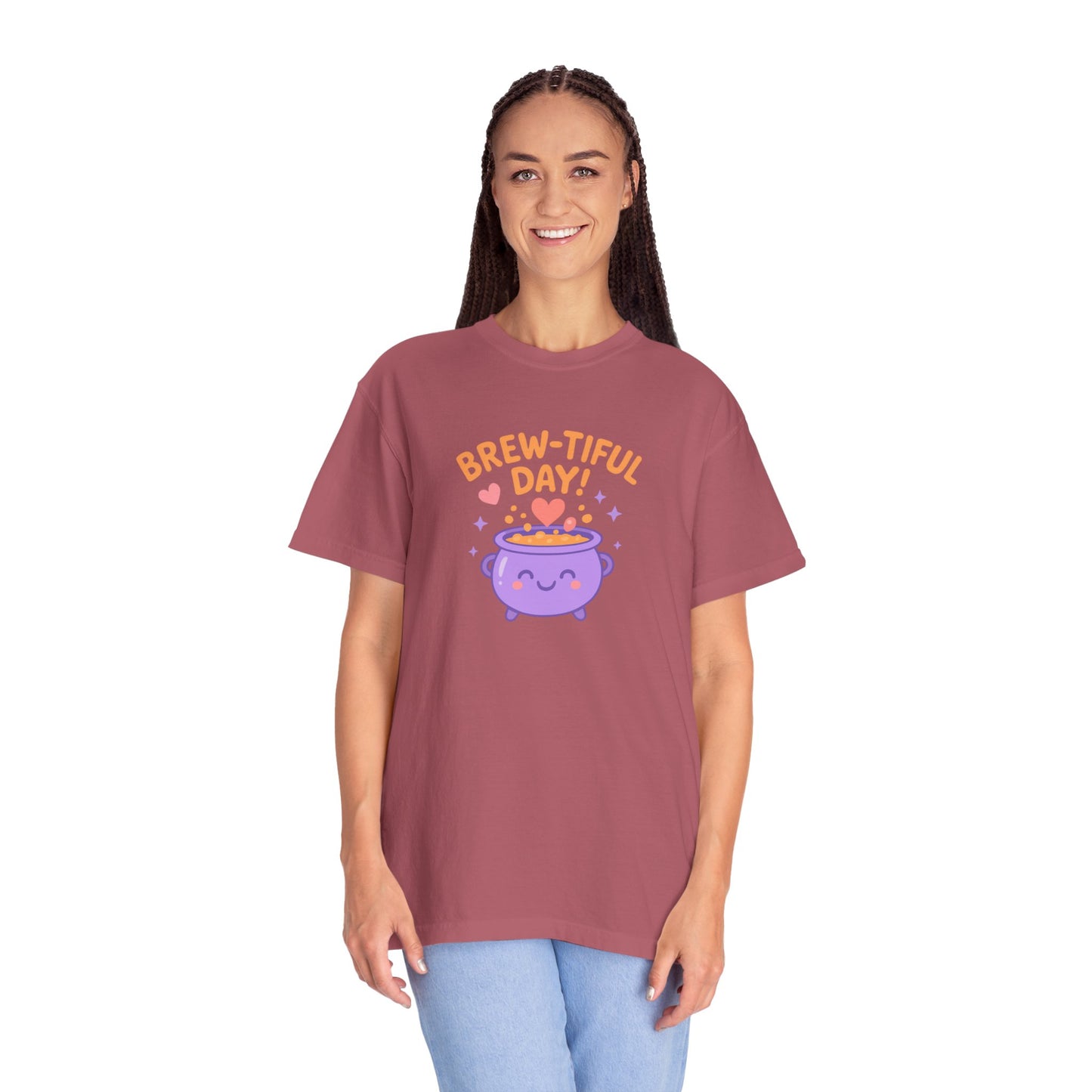 Brew-tiful Day T-Shirt, Cute Coffee Tee, Unisex Gift, Fun Humor Shirt, Coffee Lover Apparel, Casual Everyday Wear