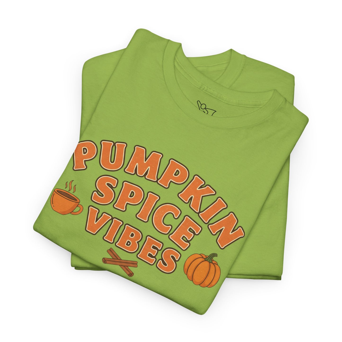 "Pumpkin Spice Vibes" Unisex Autumn T-Shirt for Fall, Cozy Apparel, Pumpkin Lover Gift, Halloween Party Wear