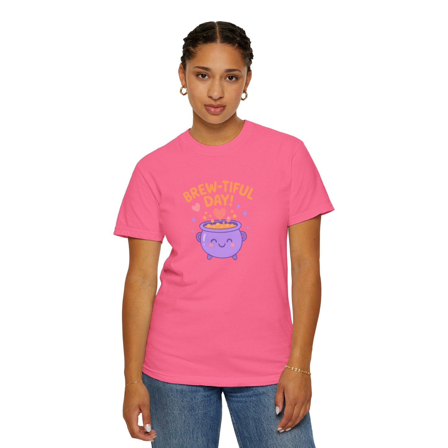 Brew-tiful Day T-Shirt, Cute Coffee Tee, Unisex Gift, Fun Humor Shirt, Coffee Lover Apparel, Casual Everyday Wear