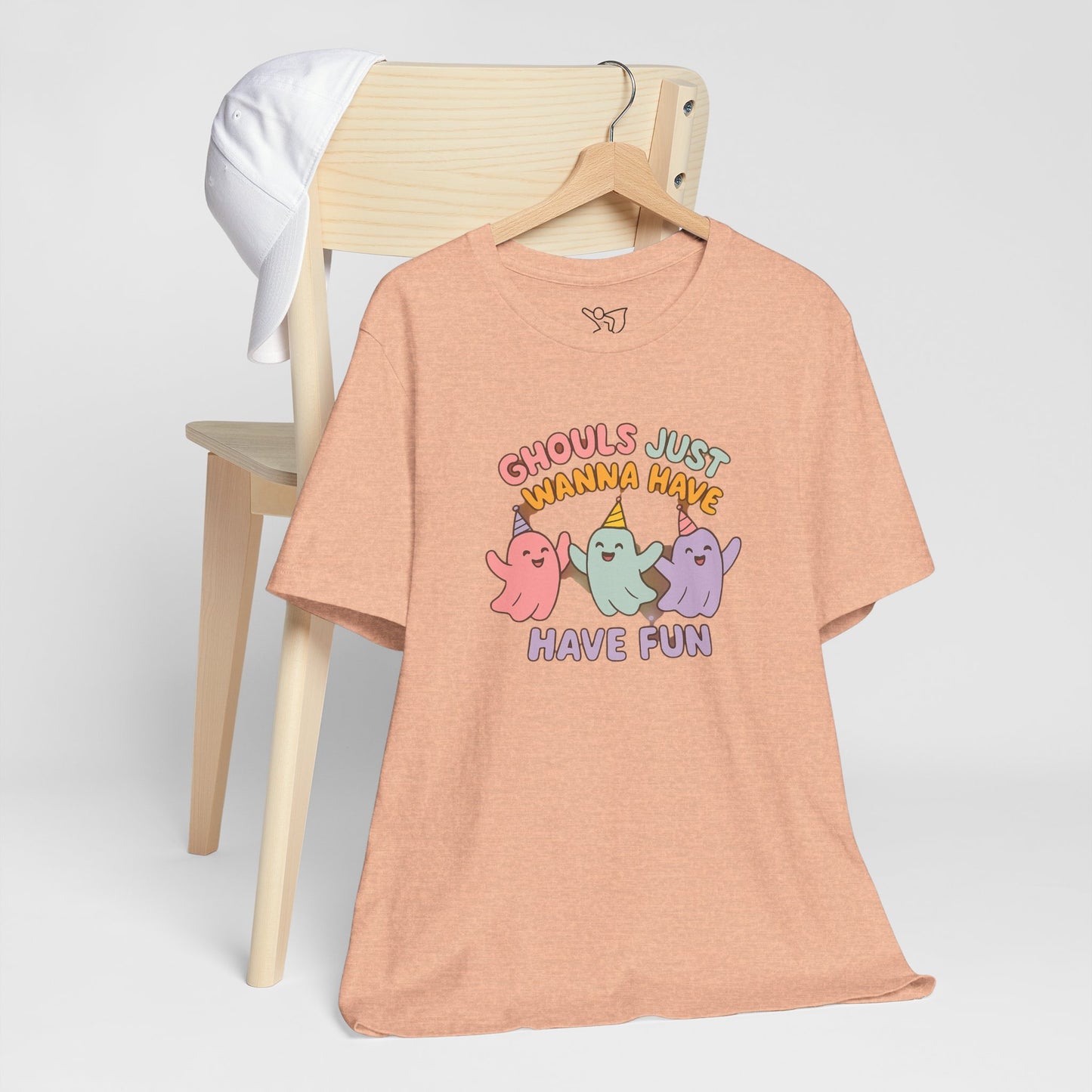 "Ghouls Just Wanna Have Fun" T-Shirt for Halloween, Unisex Graphic Shirt, Cute Ghosts Tee, Casual Wear, Gift for Friends