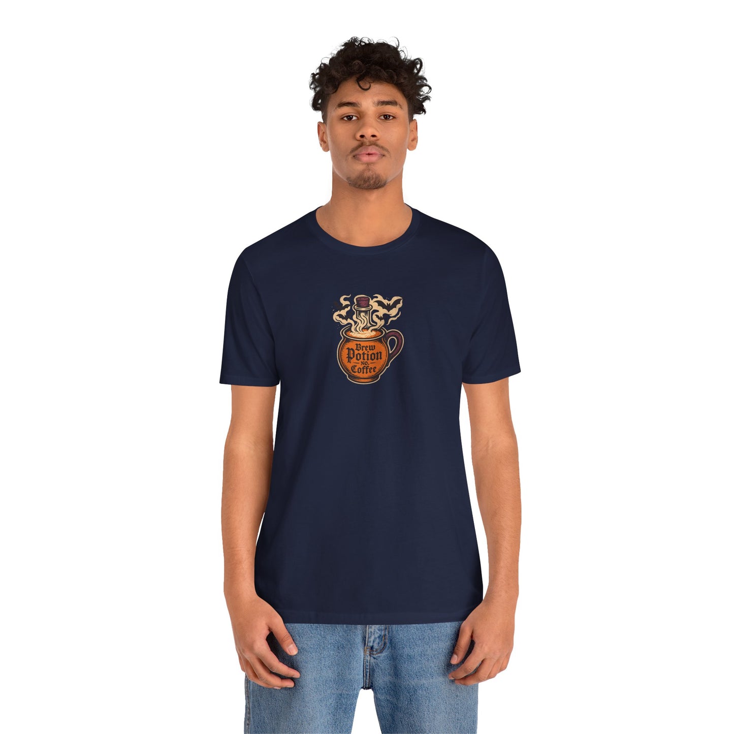 "Coffee Potion" Unisex Tee, Casual Wear, Gift for Coffee Lovers, Magical T-Shirt, Witchy Apparel, Coffee Enthusiast Presents
