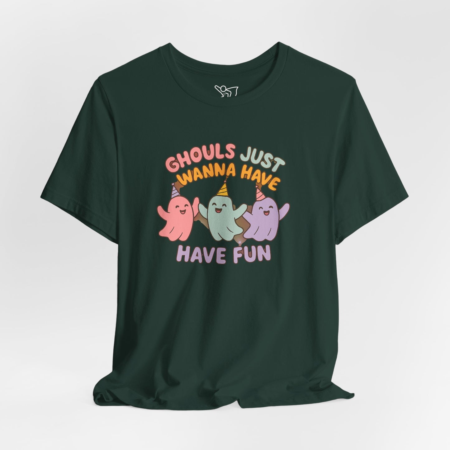 "Ghouls Just Wanna Have Fun" T-Shirt for Halloween, Unisex Graphic Shirt, Cute Ghosts Tee, Casual Wear, Gift for Friends