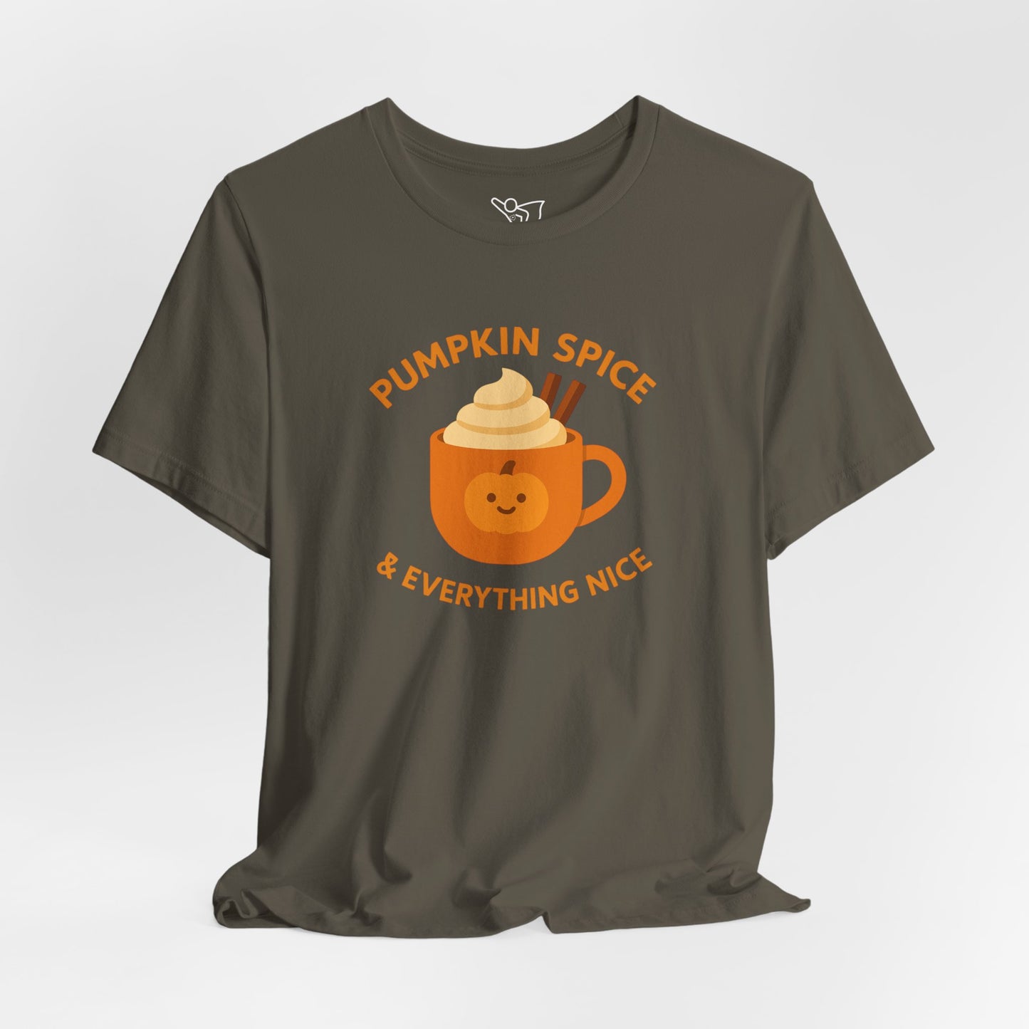 "Pumpkin Spice & Everything Nice" Fall T-Shirt, Autumn Fashion, Cozy Casual Wear, Pumpkin Lovers Gift, Seasonal Apparel
