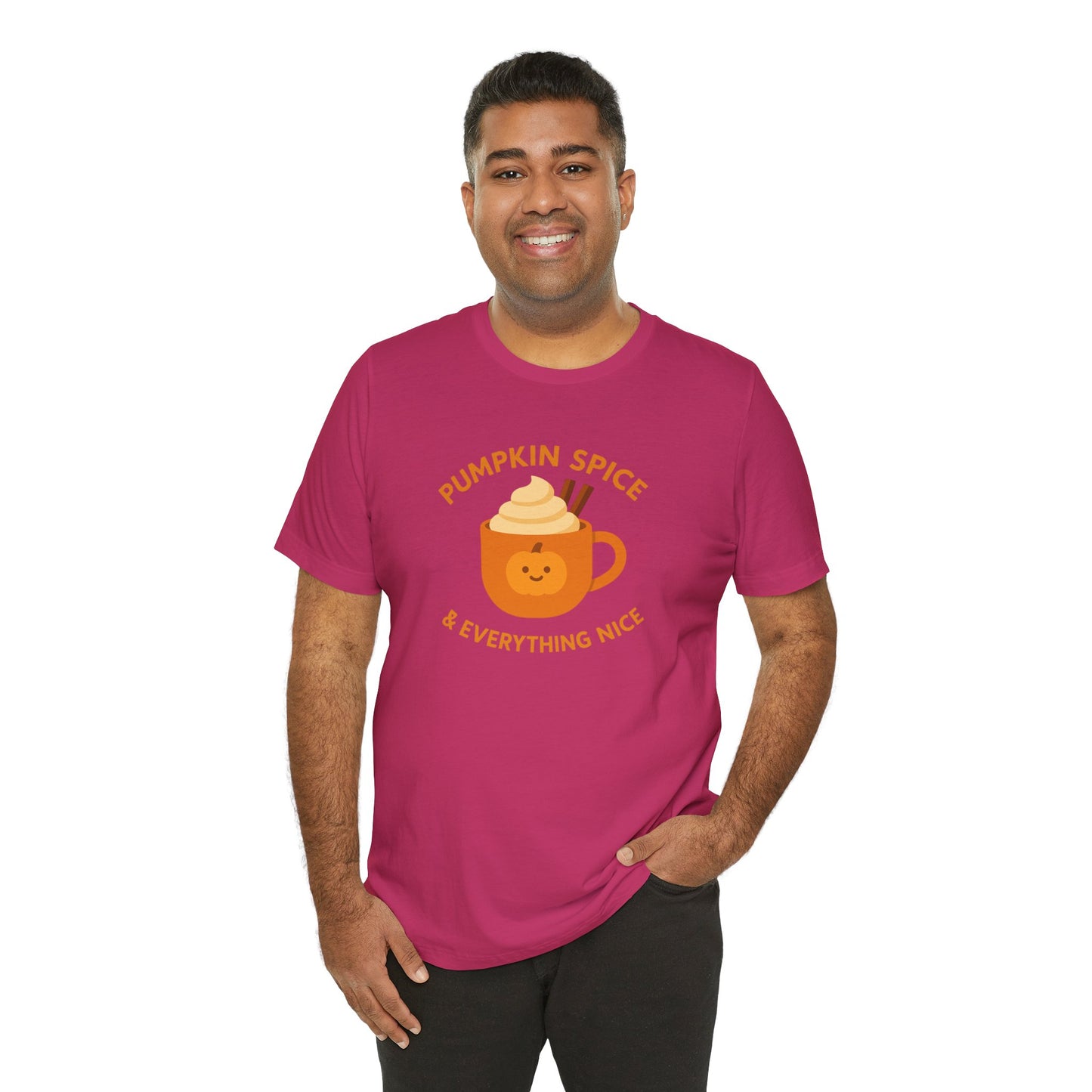 "Pumpkin Spice & Everything Nice" Fall T-Shirt, Autumn Fashion, Cozy Casual Wear, Pumpkin Lovers Gift, Seasonal Apparel