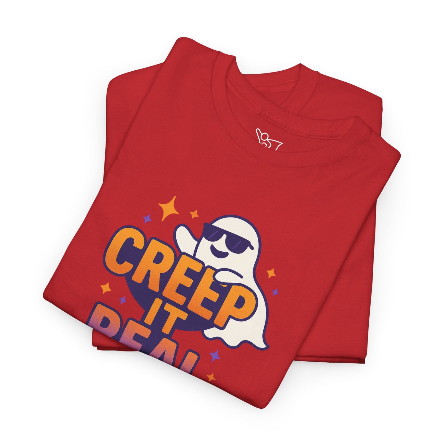 "Creep It Real" Halloween Humor Unisex Graphic Shirt, Ghost Lover Gift, Spooky Season Apparel, Funny Halloween T-Shirt