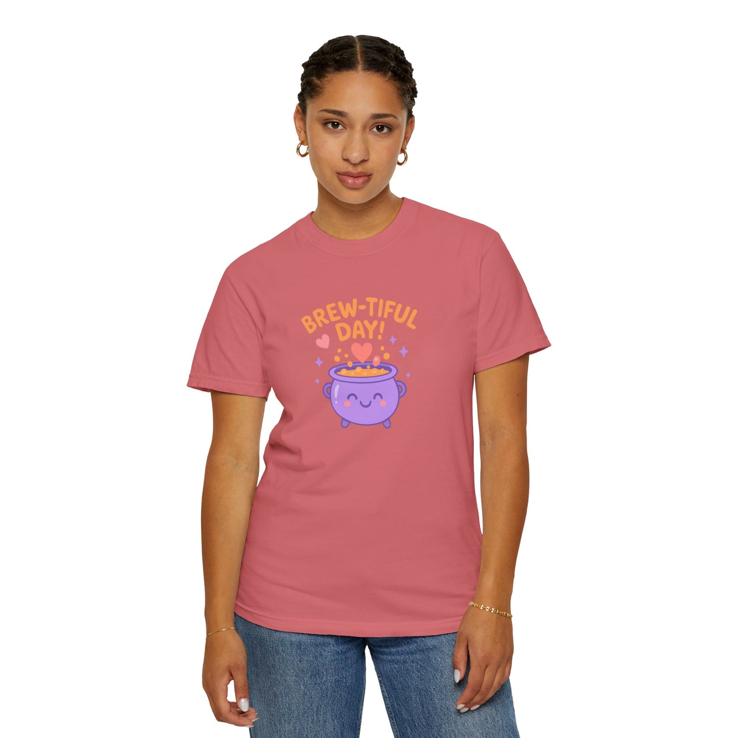 Brew-tiful Day T-Shirt, Cute Coffee Tee, Unisex Gift, Fun Humor Shirt, Coffee Lover Apparel, Casual Everyday Wear