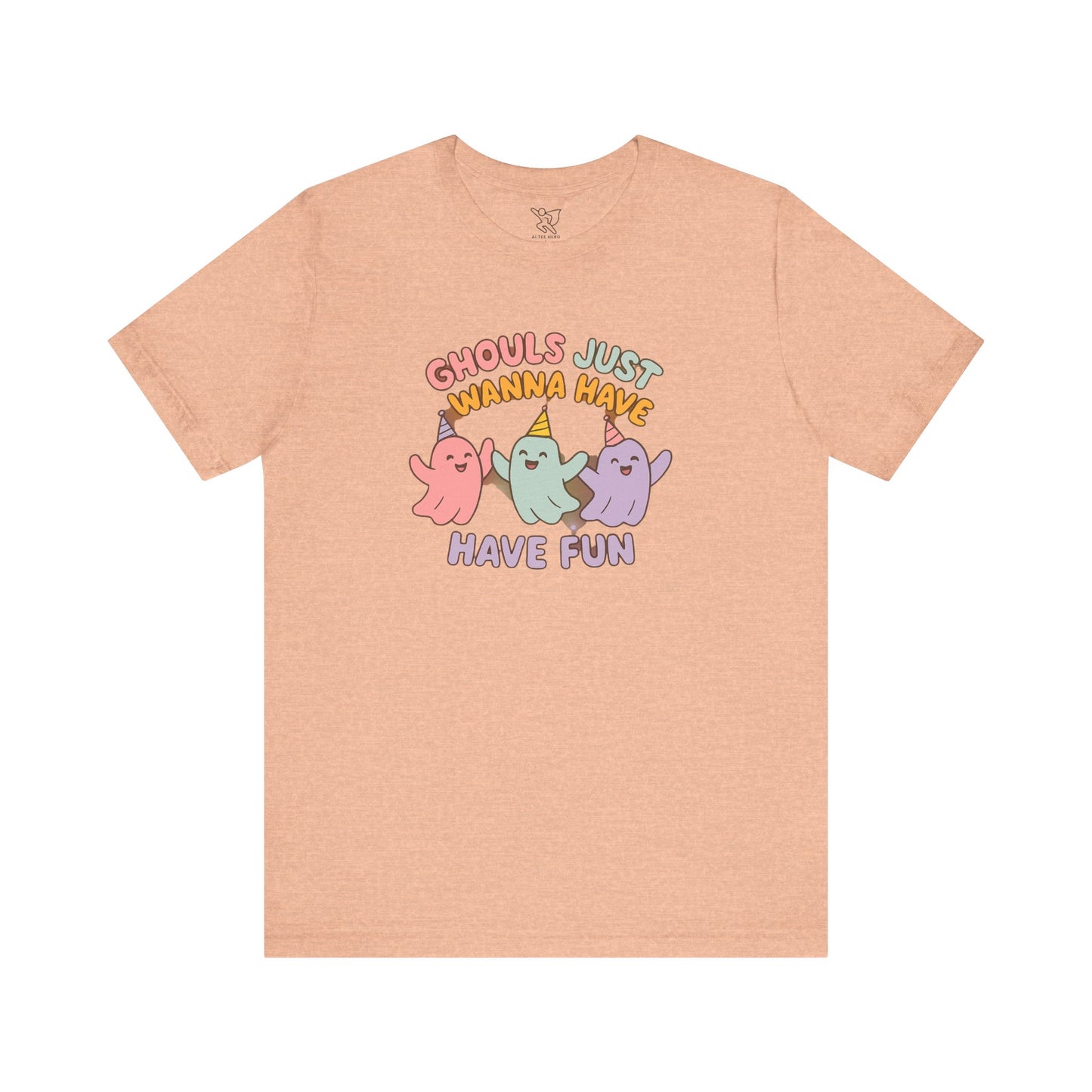 "Ghouls Just Wanna Have Fun" T-Shirt for Halloween, Unisex Graphic Shirt, Cute Ghosts Tee, Casual Wear, Gift for Friends