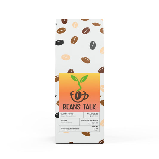 Beans Talk - Colombia Single Origin Coffee (Light-Medium Roast) 12oz