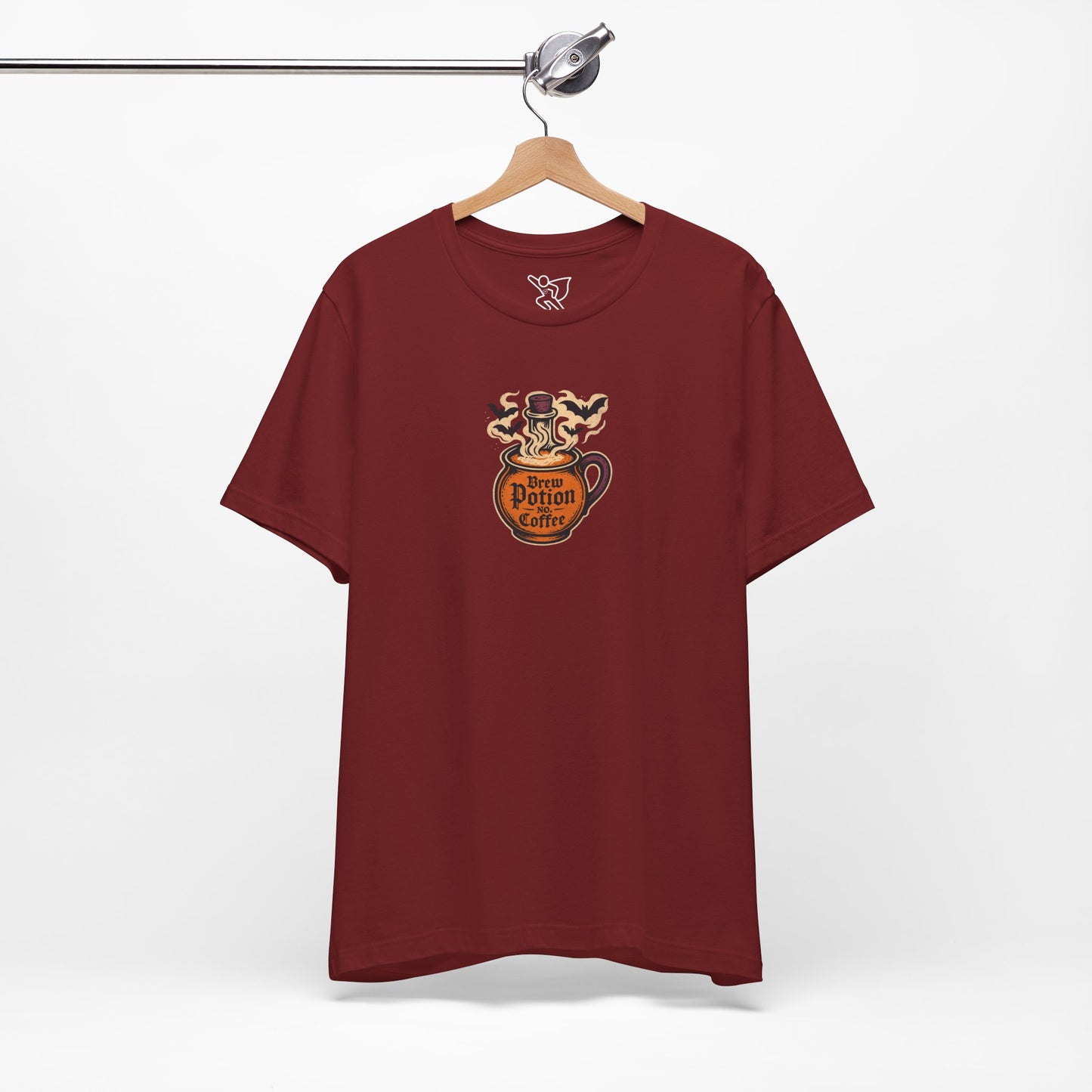 "Coffee Potion" Unisex Tee, Casual Wear, Gift for Coffee Lovers, Magical T-Shirt, Witchy Apparel, Coffee Enthusiast Presents