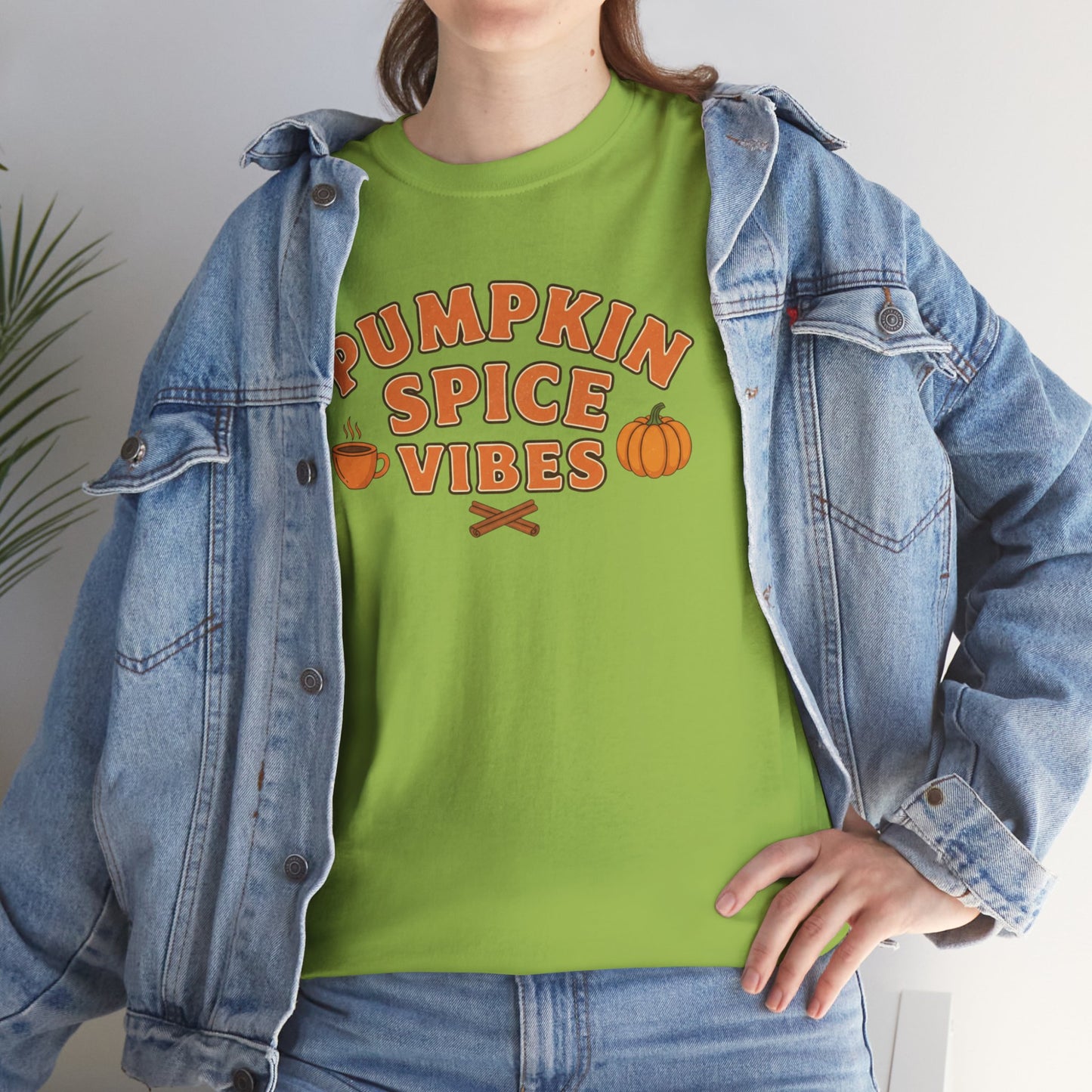 "Pumpkin Spice Vibes" Unisex Autumn T-Shirt for Fall, Cozy Apparel, Pumpkin Lover Gift, Halloween Party Wear