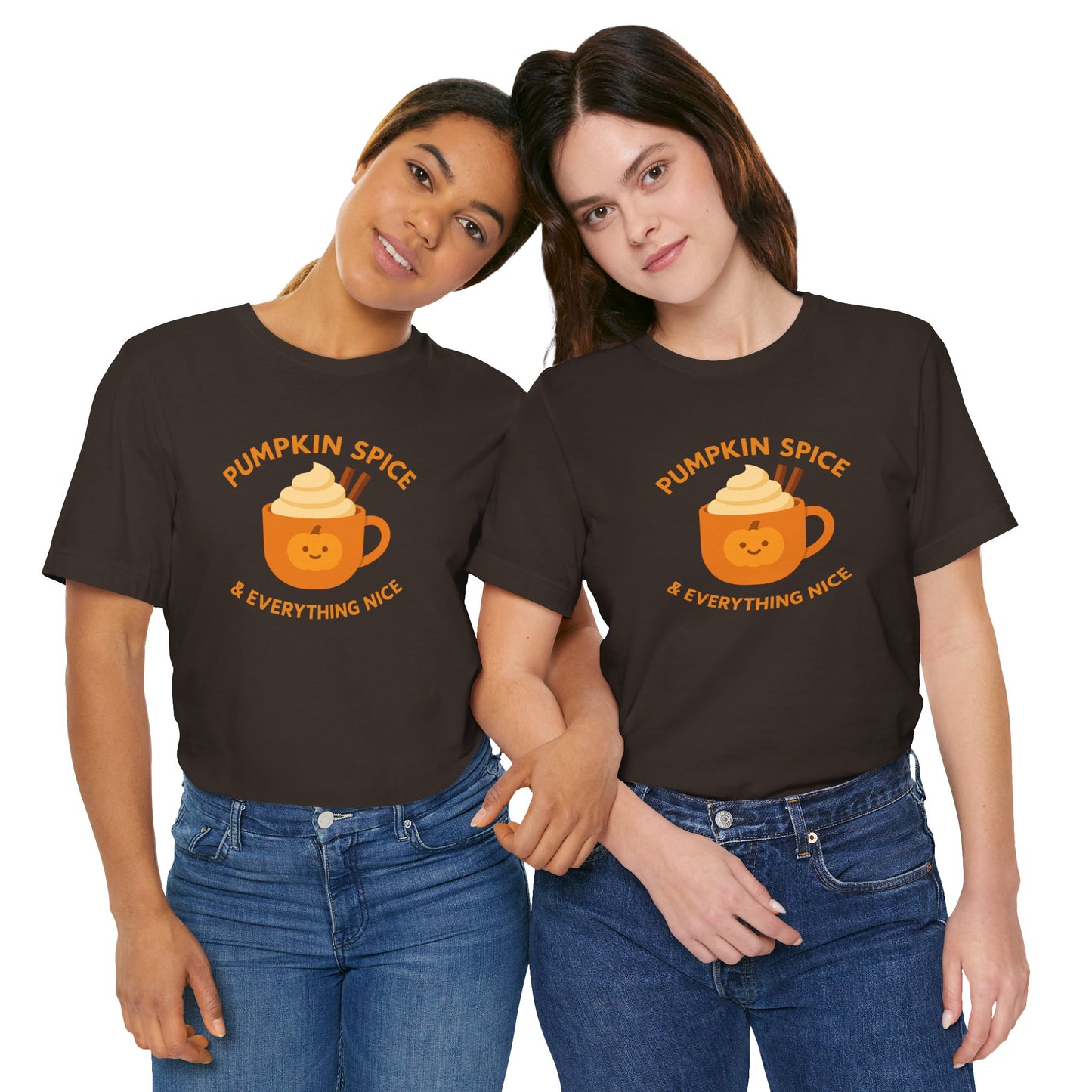 "Pumpkin Spice & Everything Nice" Fall T-Shirt, Autumn Fashion, Cozy Casual Wear, Pumpkin Lovers Gift, Seasonal Apparel