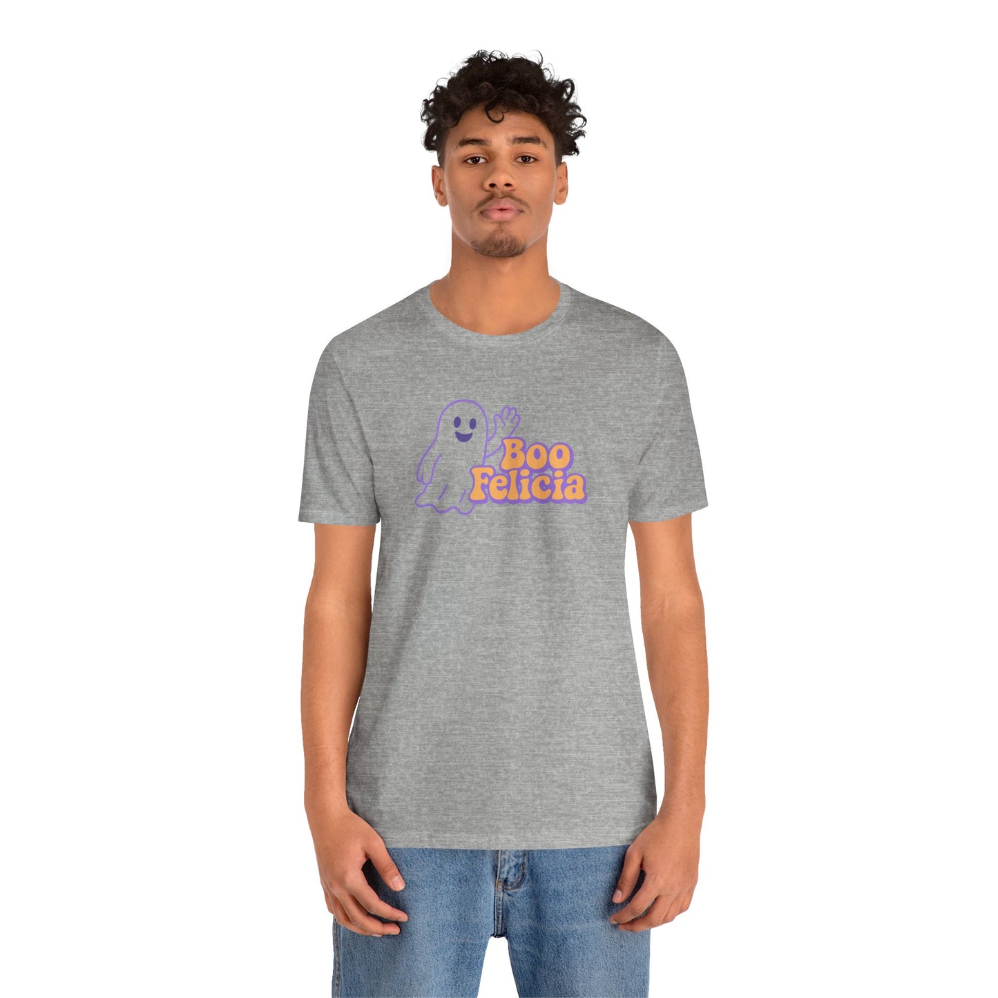 "Boo Felicia Ghost" Unisex Halloween T-Shirt, Spooky Apparel, Fun Gift, Casual Wear, Holiday Shirt