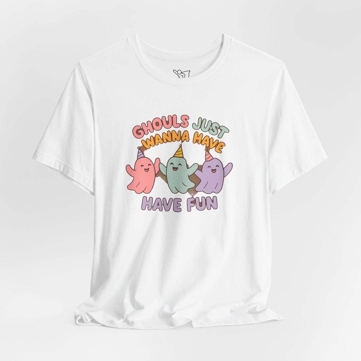 "Ghouls Just Wanna Have Fun" T-Shirt for Halloween, Unisex Graphic Shirt, Cute Ghosts Tee, Casual Wear, Gift for Friends