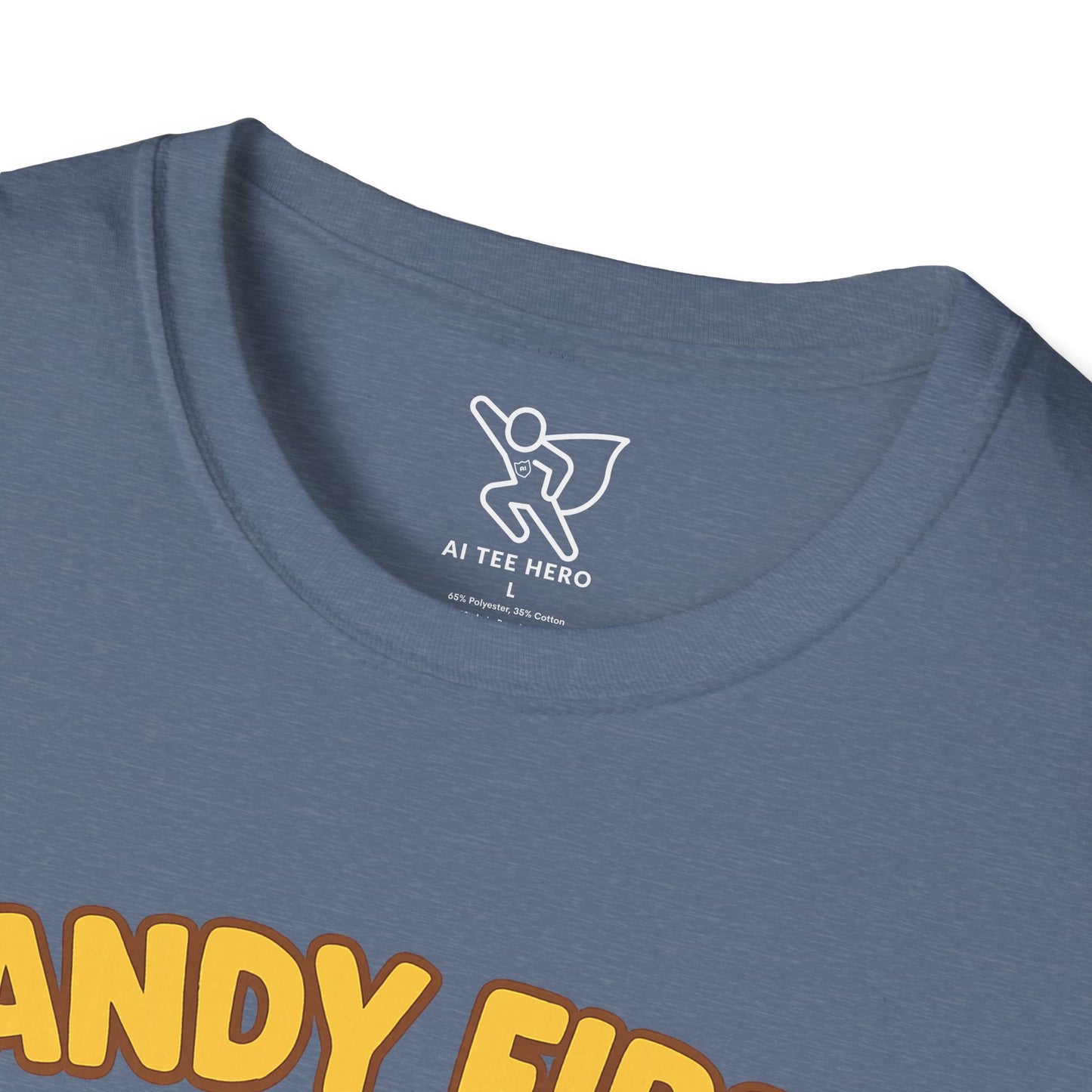 "Candy First, Questions Later" Unisex T-Shirt - Playful Graphic Tee, Fun Gift for Candy Lovers, Perfect for Parties, Quirky Fashion