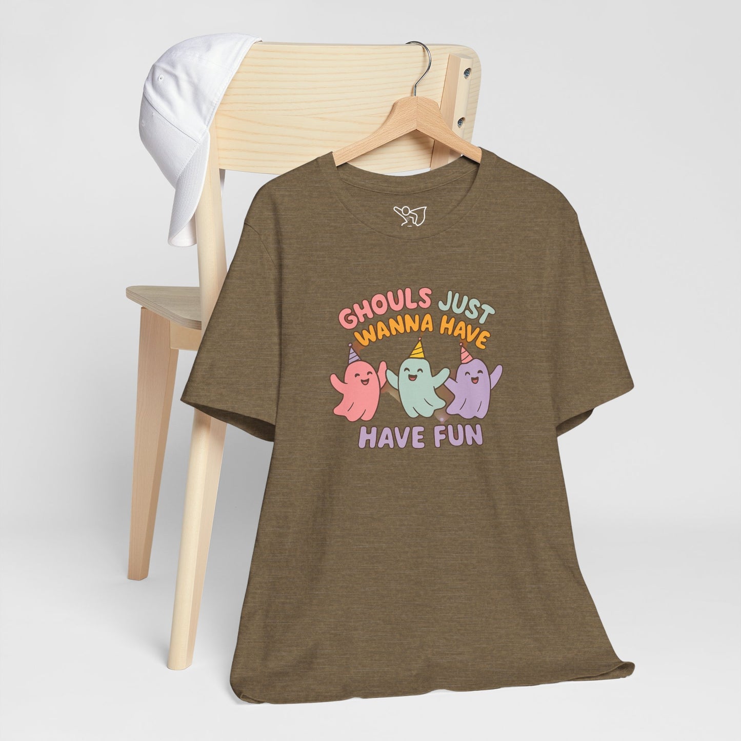 "Ghouls Just Wanna Have Fun" T-Shirt for Halloween, Unisex Graphic Shirt, Cute Ghosts Tee, Casual Wear, Gift for Friends