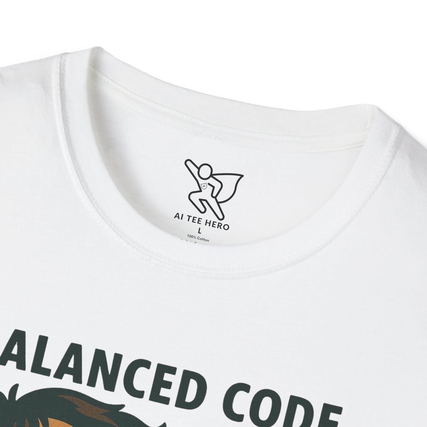 "Balanced Code, Balanced Mind" Gift for Programmers, Meditation Shirt, Balanced Mind Apparel, Unisex Coding Tee
