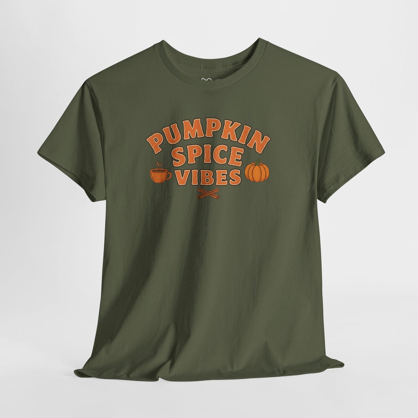 "Pumpkin Spice Vibes" Unisex Autumn T-Shirt for Fall, Cozy Apparel, Pumpkin Lover Gift, Halloween Party Wear