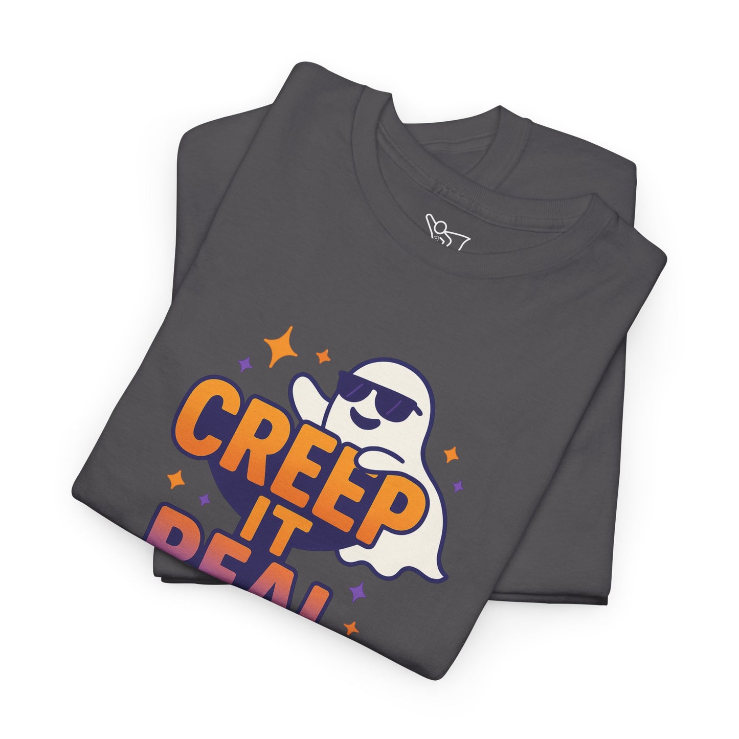 "Creep It Real" Halloween Humor Unisex Graphic Shirt, Ghost Lover Gift, Spooky Season Apparel, Funny Halloween T-Shirt