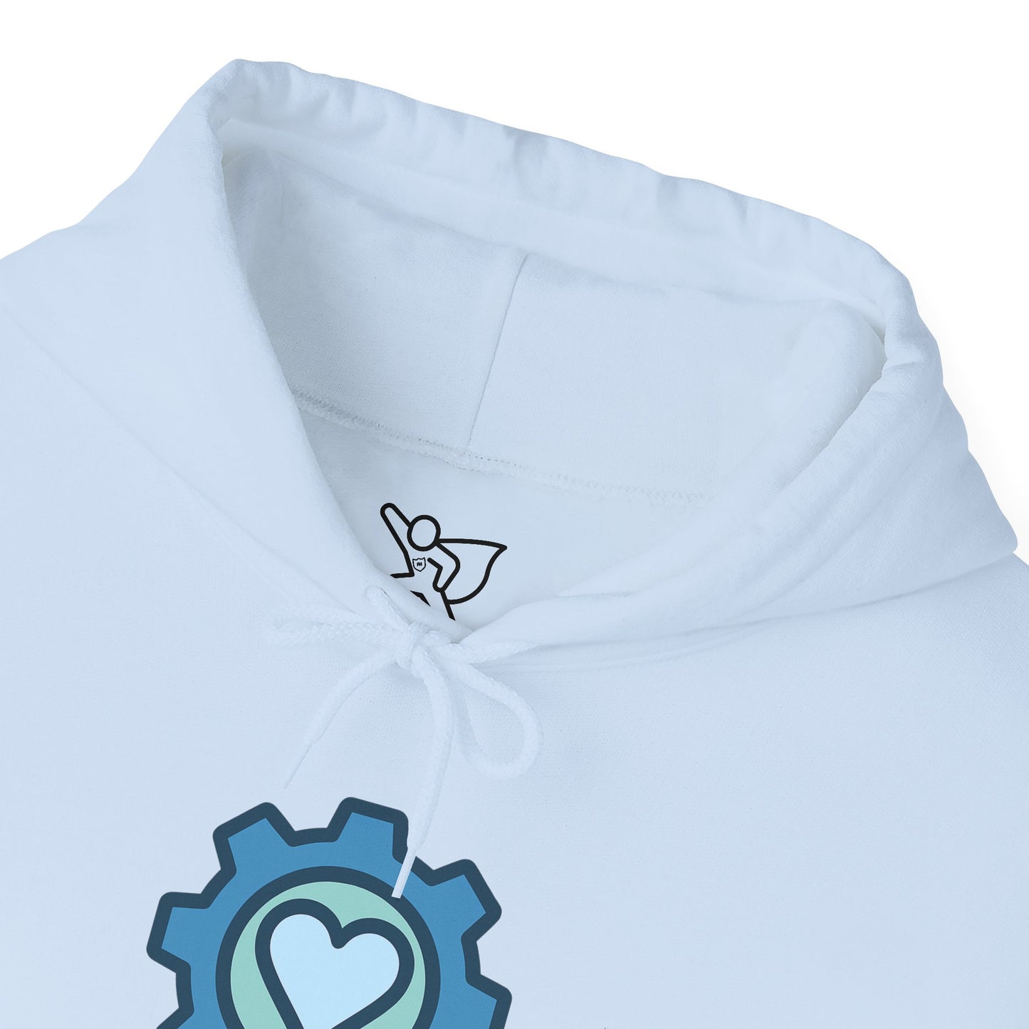 "Engineered for Love" Hoodie Cozy Unisex Sweatshirt, Perfect Gift for Engineers, Valentine's Day, Casual Wear, Birthday Present CW-2 Blue