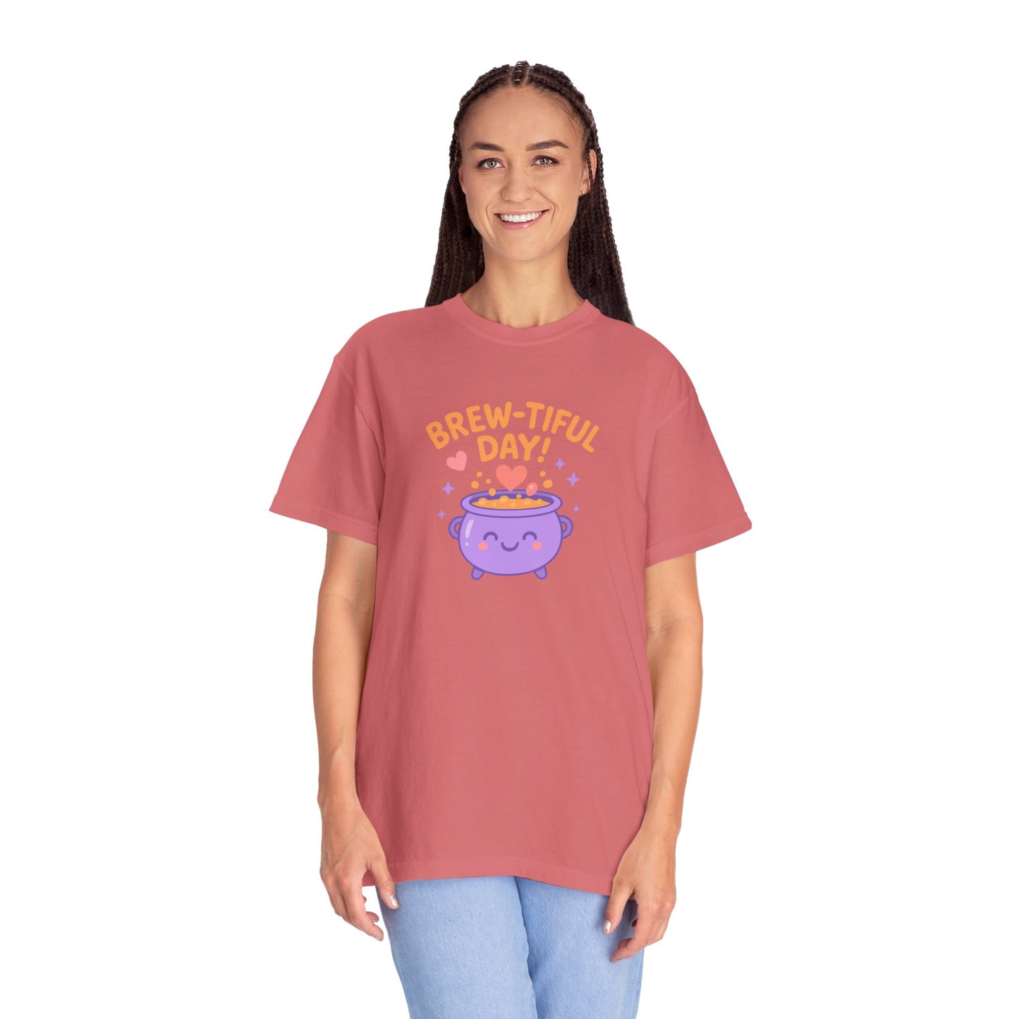 Brew-tiful Day T-Shirt, Cute Coffee Tee, Unisex Gift, Fun Humor Shirt, Coffee Lover Apparel, Casual Everyday Wear