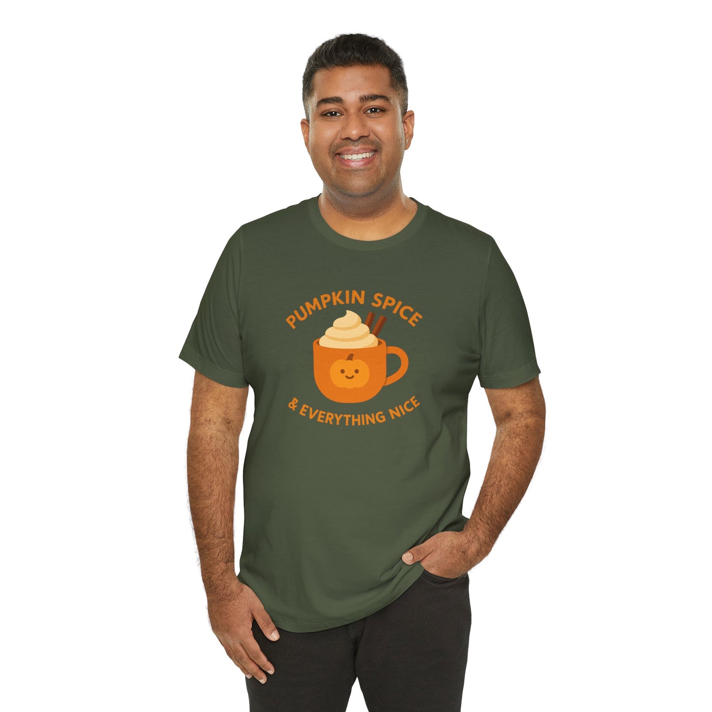 "Pumpkin Spice & Everything Nice" Fall T-Shirt, Autumn Fashion, Cozy Casual Wear, Pumpkin Lovers Gift, Seasonal Apparel