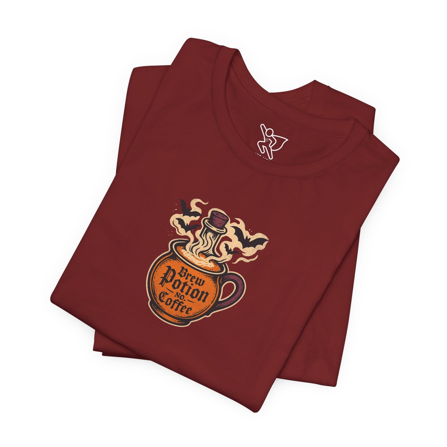 "Coffee Potion" Unisex Tee, Casual Wear, Gift for Coffee Lovers, Magical T-Shirt, Witchy Apparel, Coffee Enthusiast Presents
