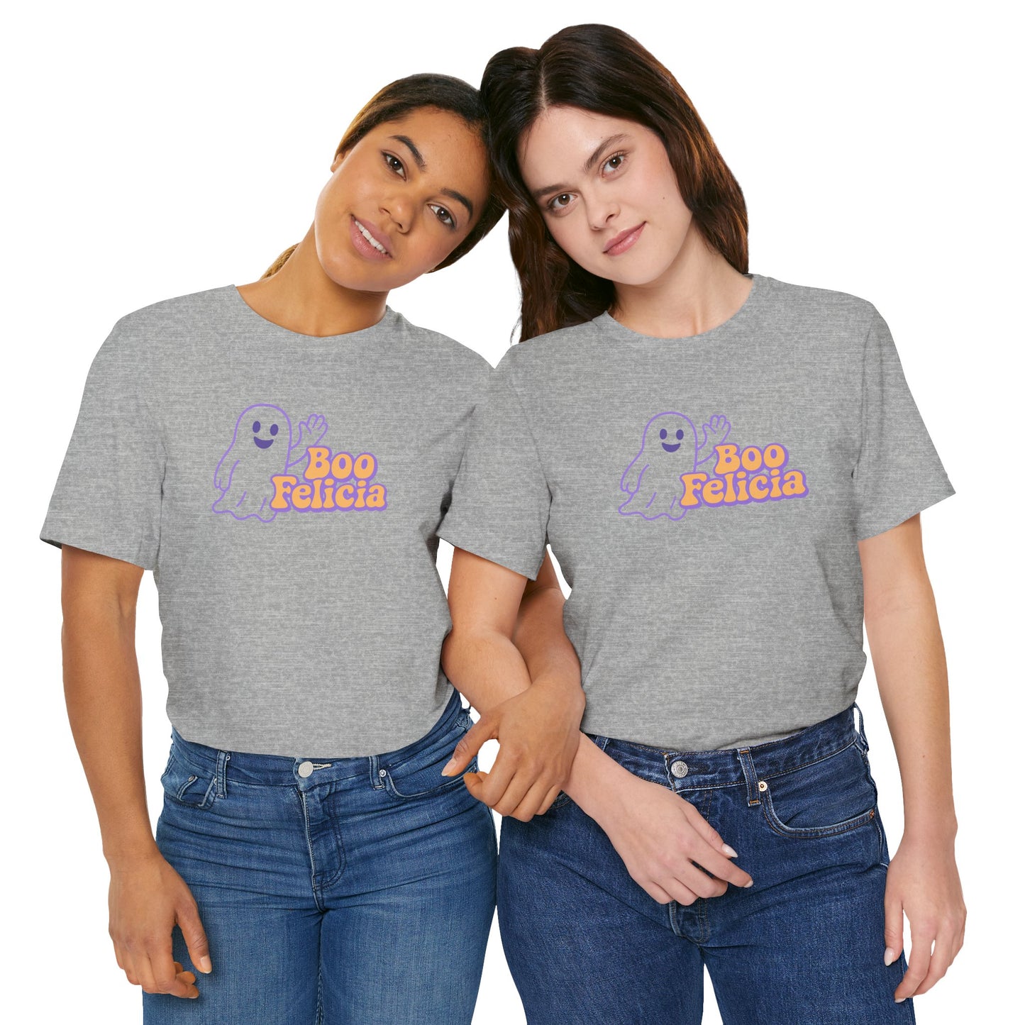"Boo Felicia Ghost" Unisex Halloween T-Shirt, Spooky Apparel, Fun Gift, Casual Wear, Holiday Shirt